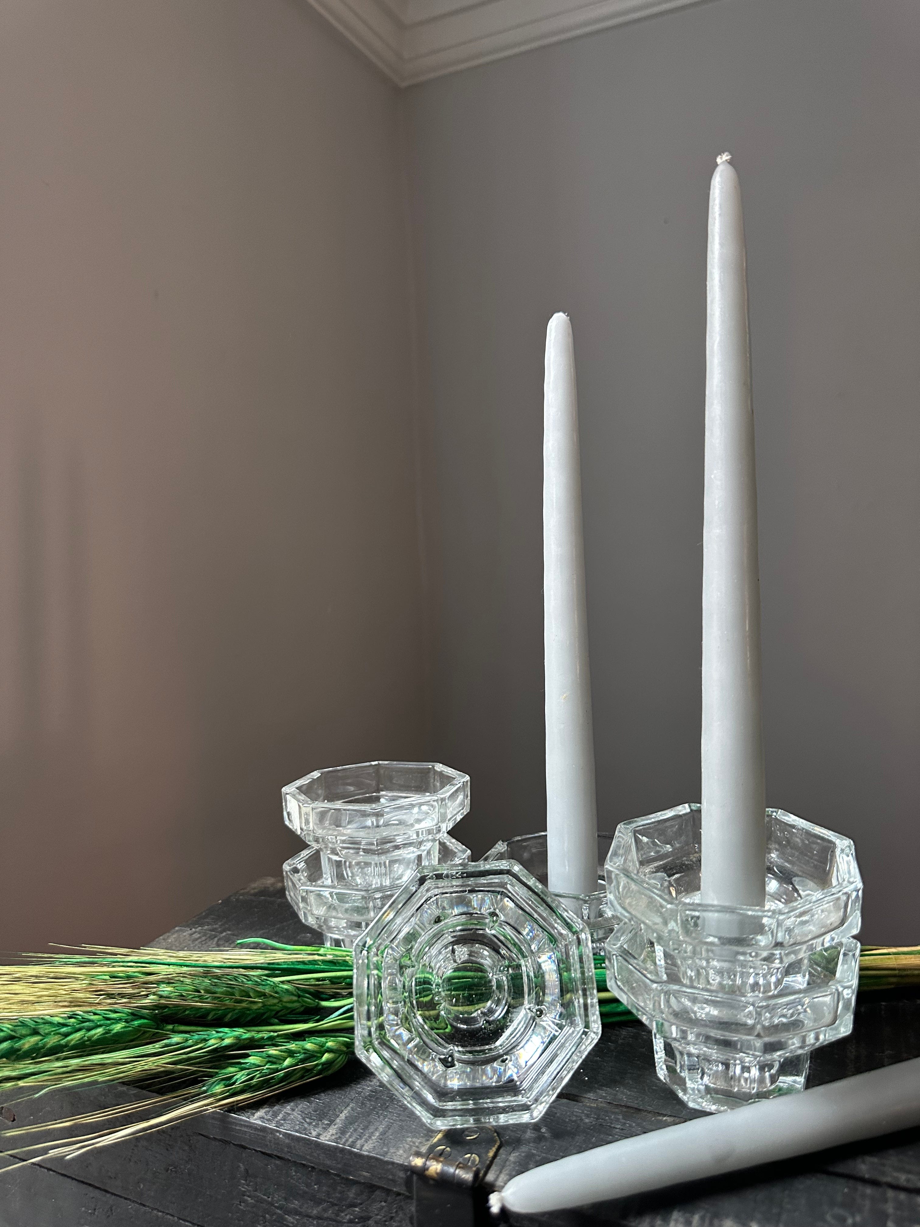 Vintage Pair French Candle Holders