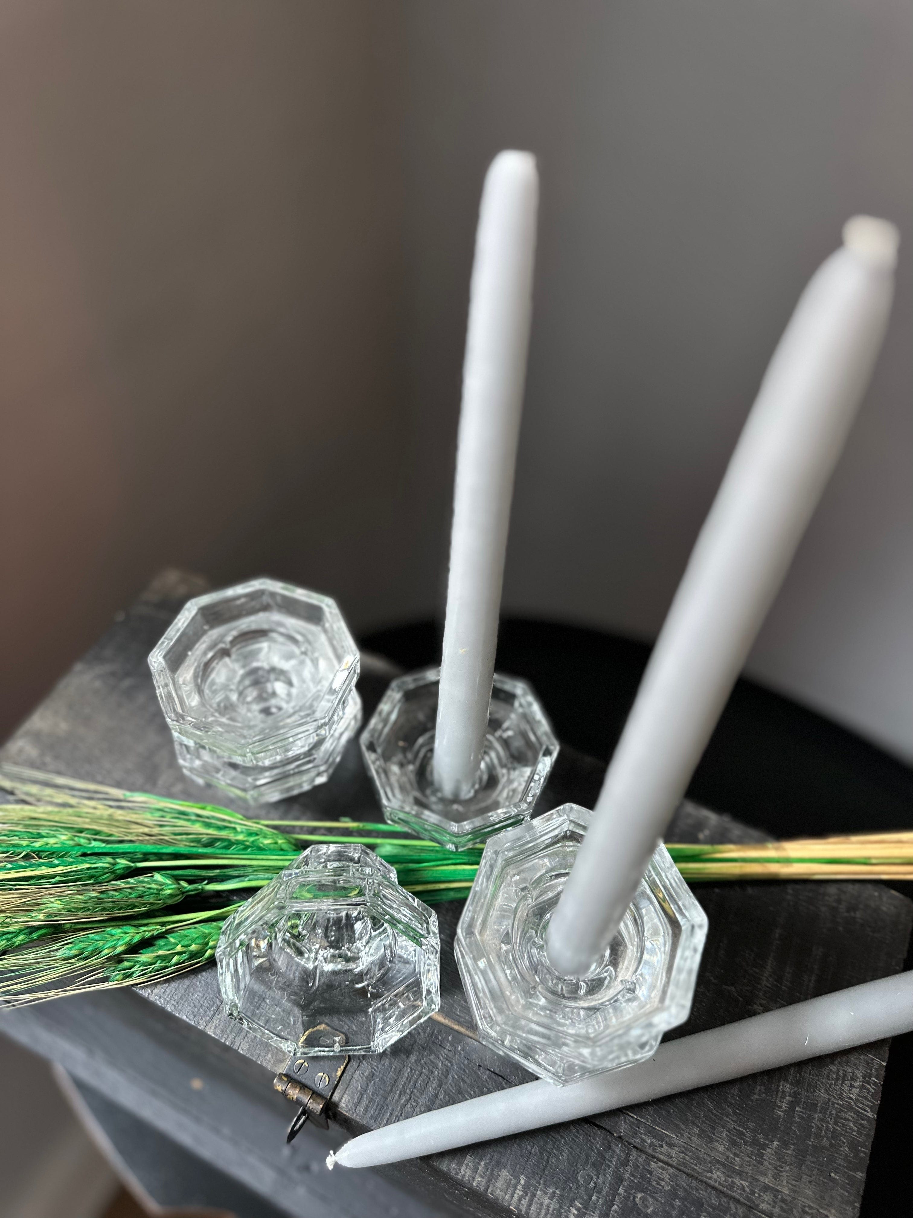 Vintage Pair French Candle Holders