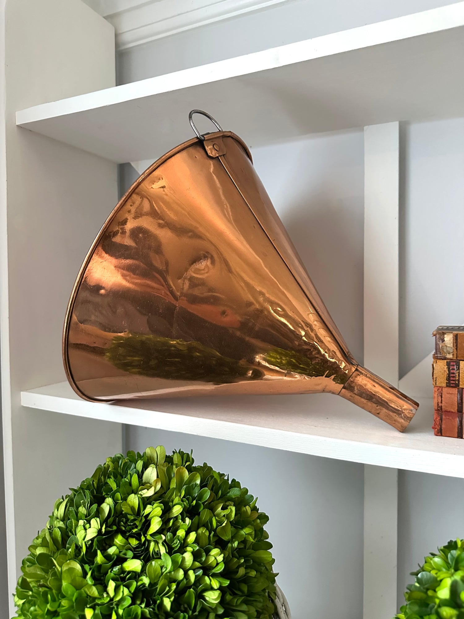 Antique Copper Funnel, 13.5"