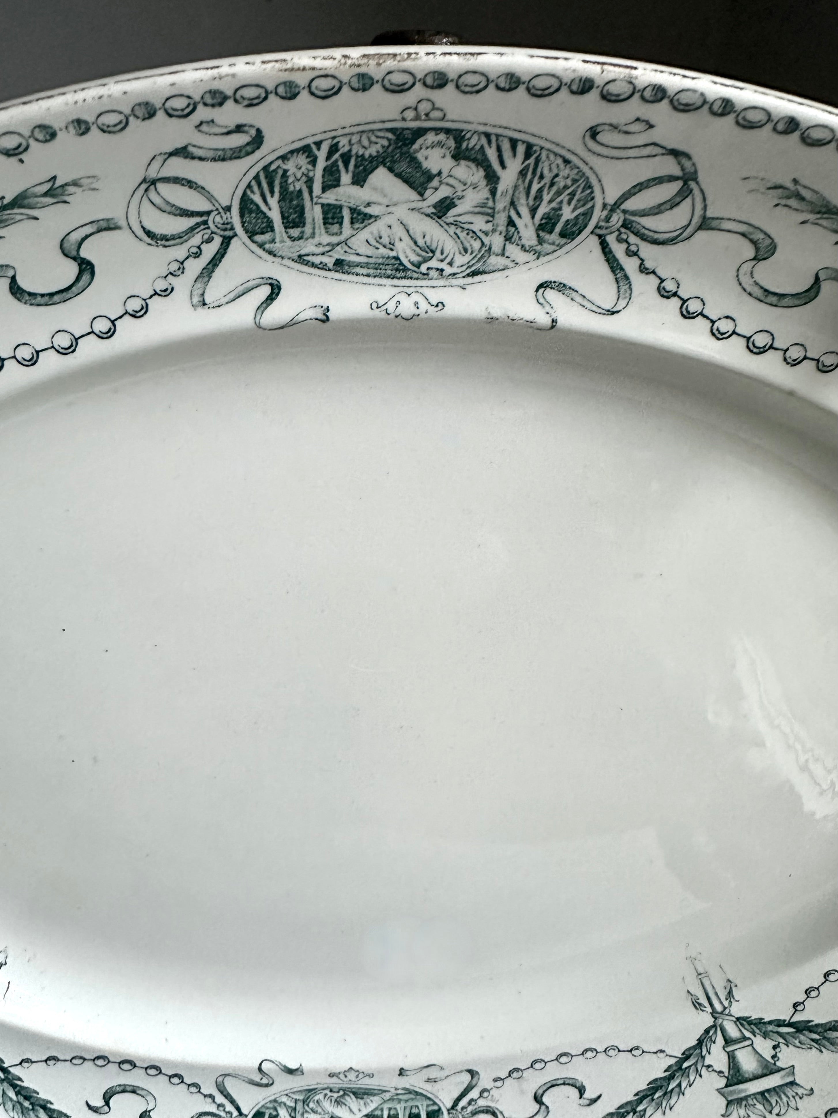 Antique English Transferware Platter