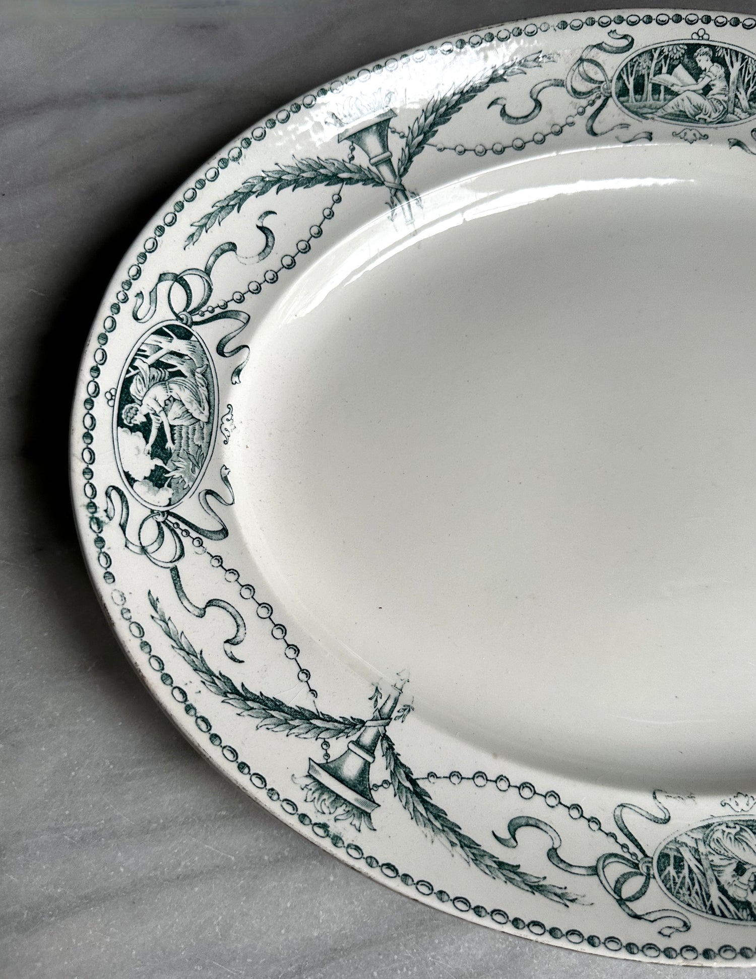 Antique English Transferware Platter