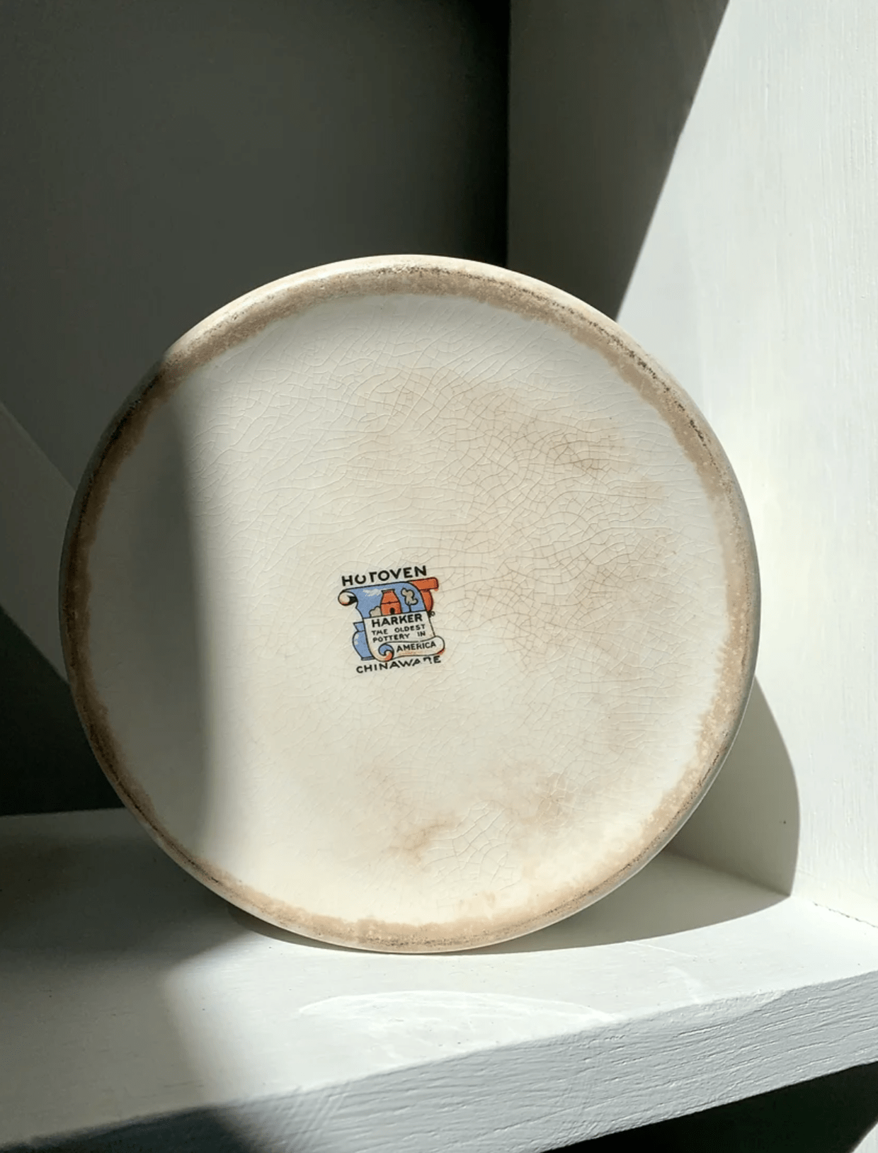 Antique Harkerware Silhouette Crock