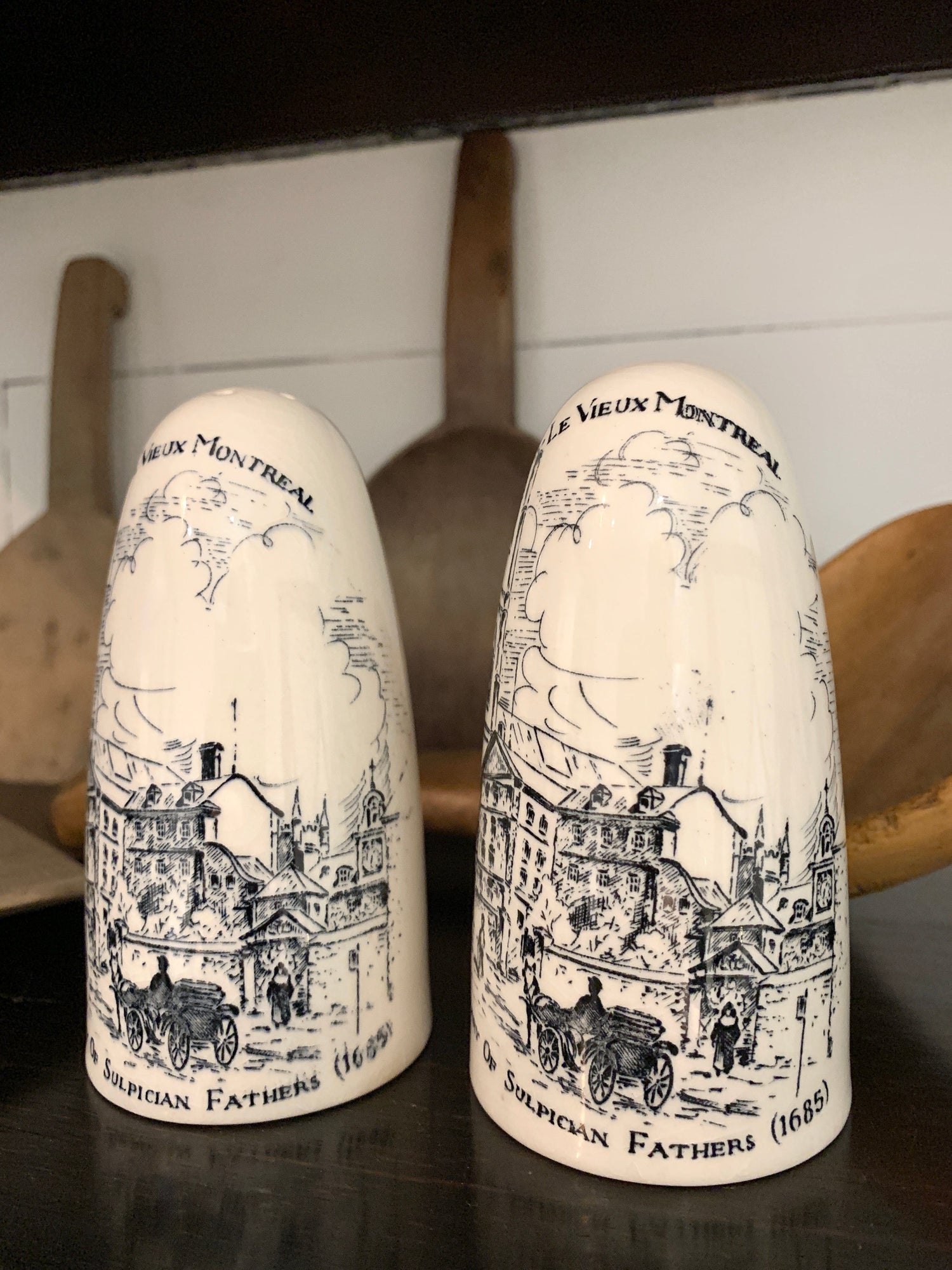 Ironstone Salt + Pepper