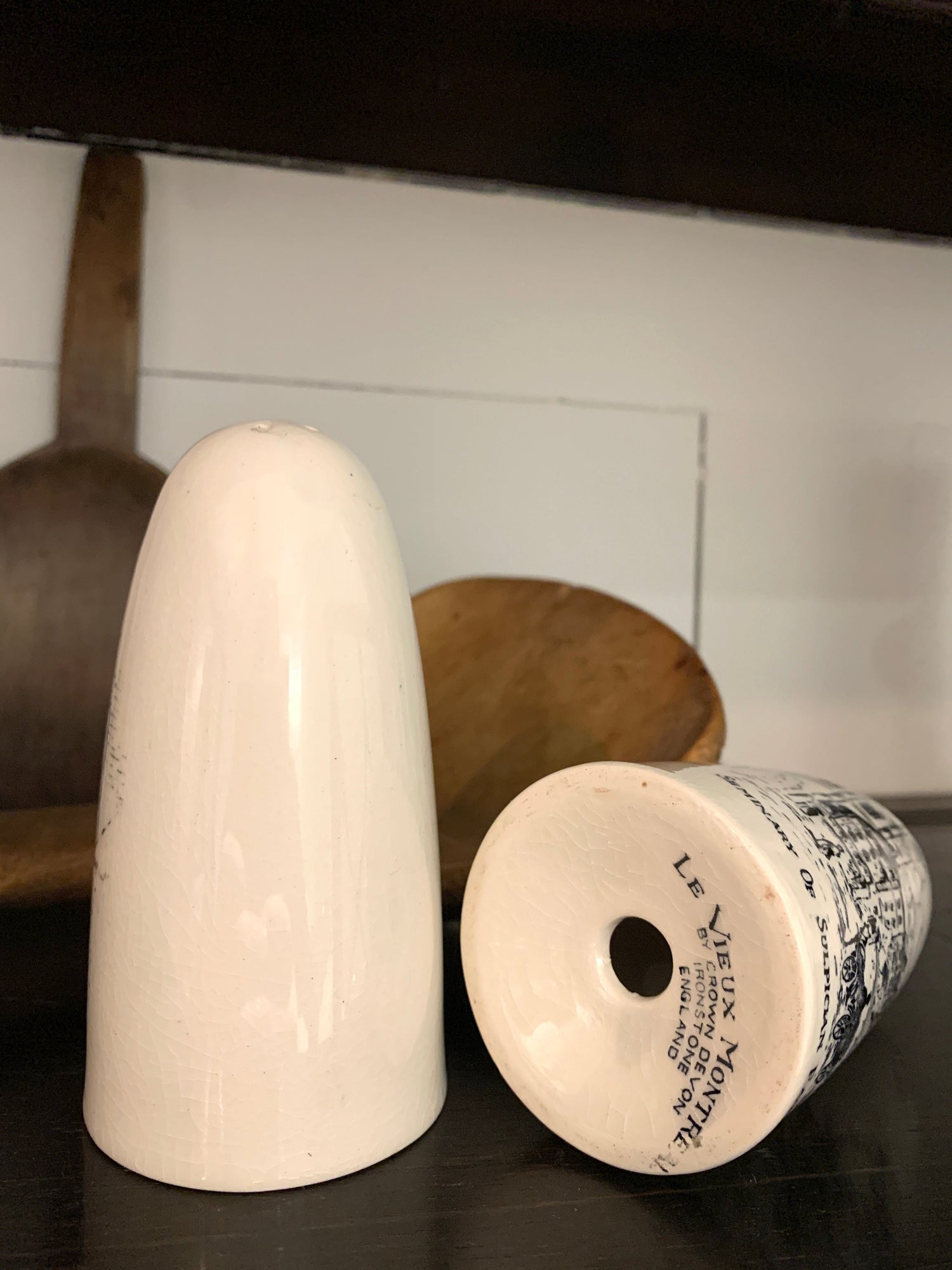 Ironstone Salt + Pepper