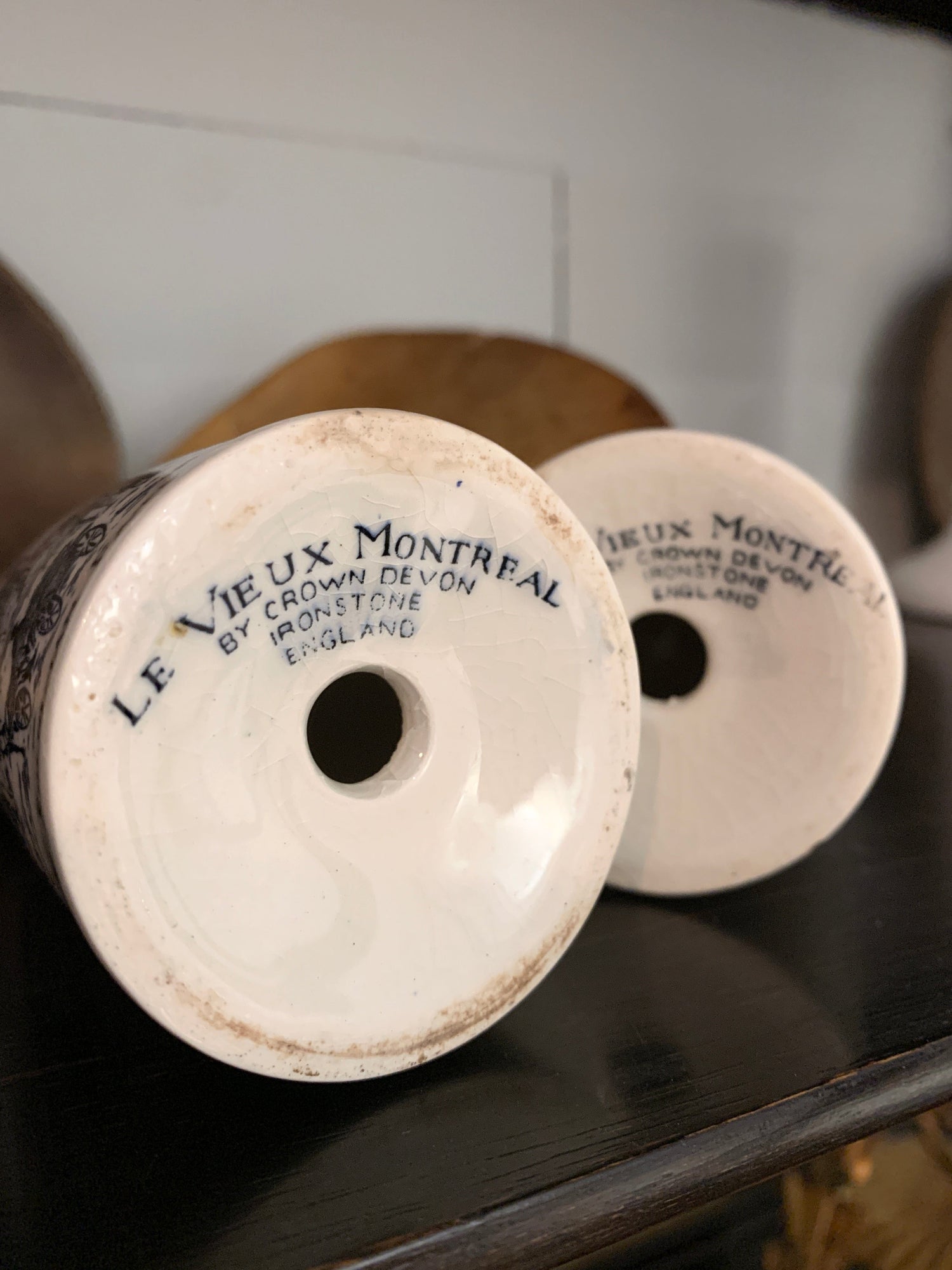 Ironstone Salt + Pepper