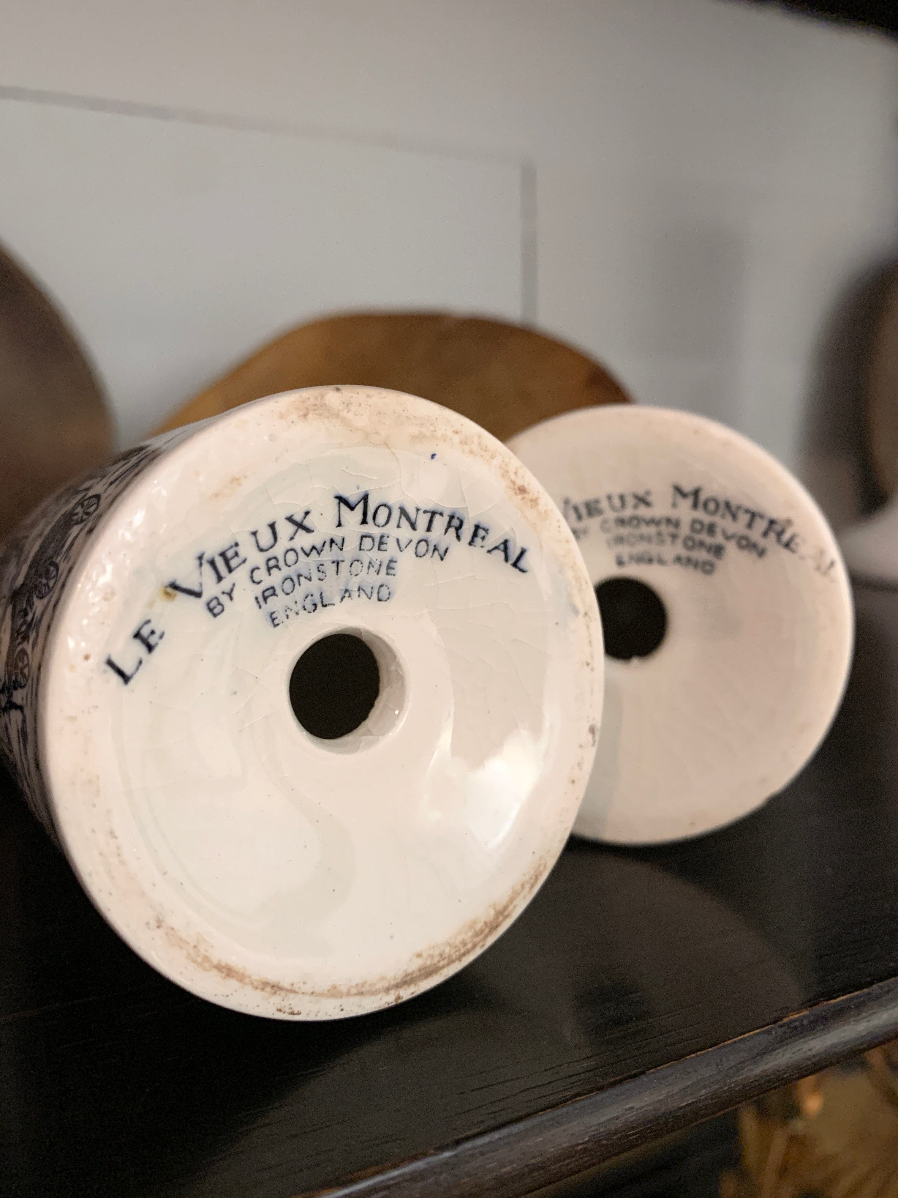 Ironstone Salt + Pepper