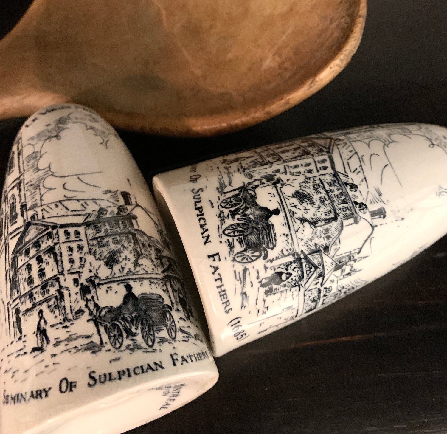 Ironstone Salt + Pepper