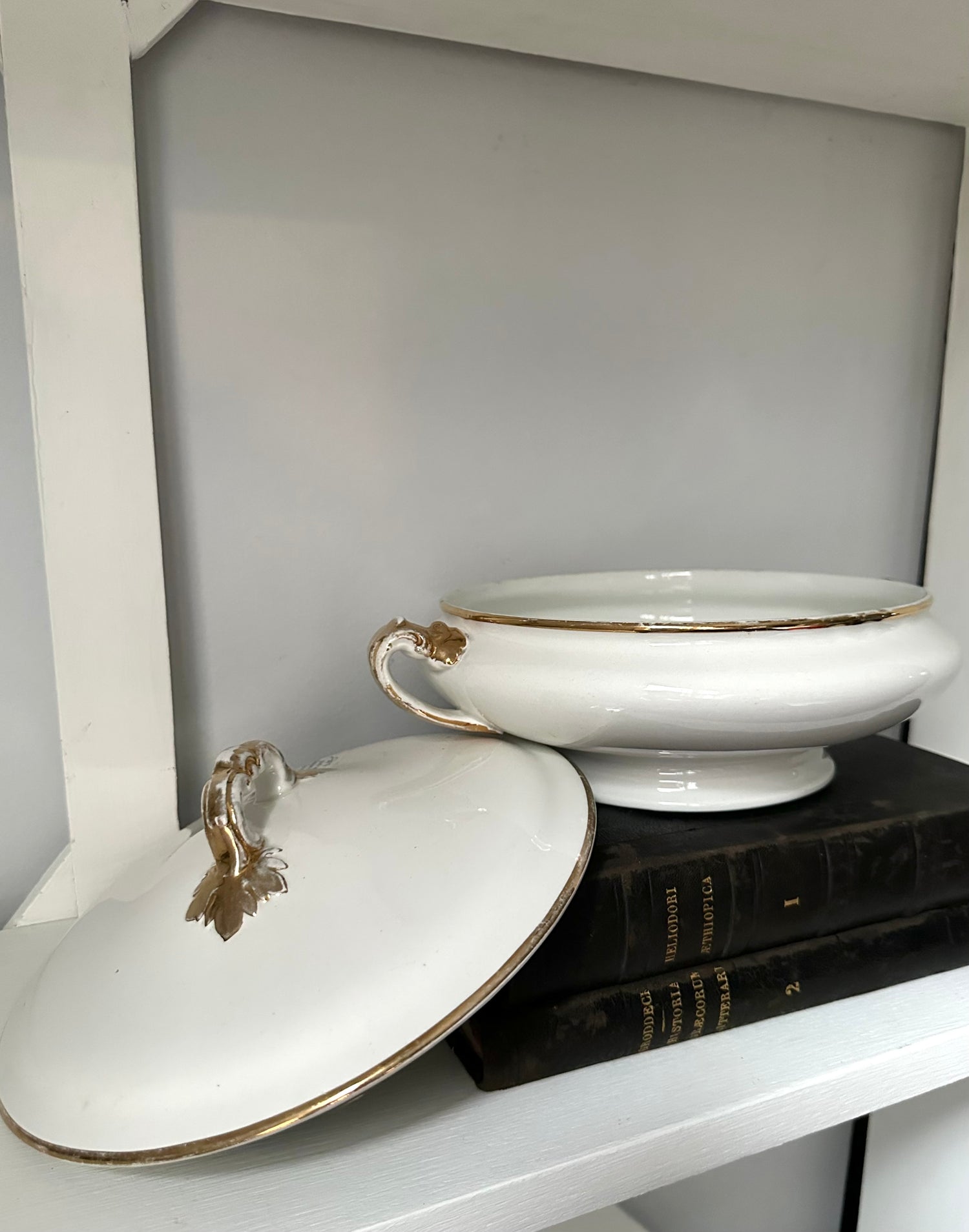 Antique Covered Vegetable Dish