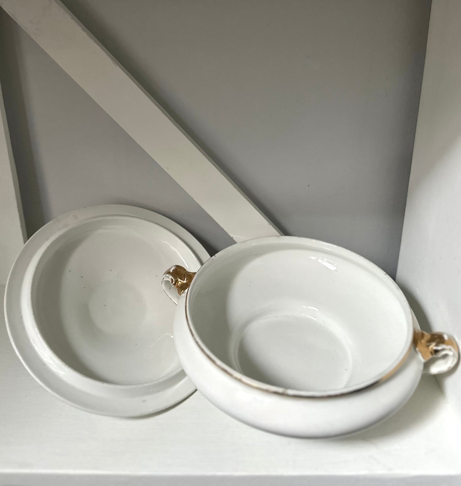 Antique Covered Vegetable Dish