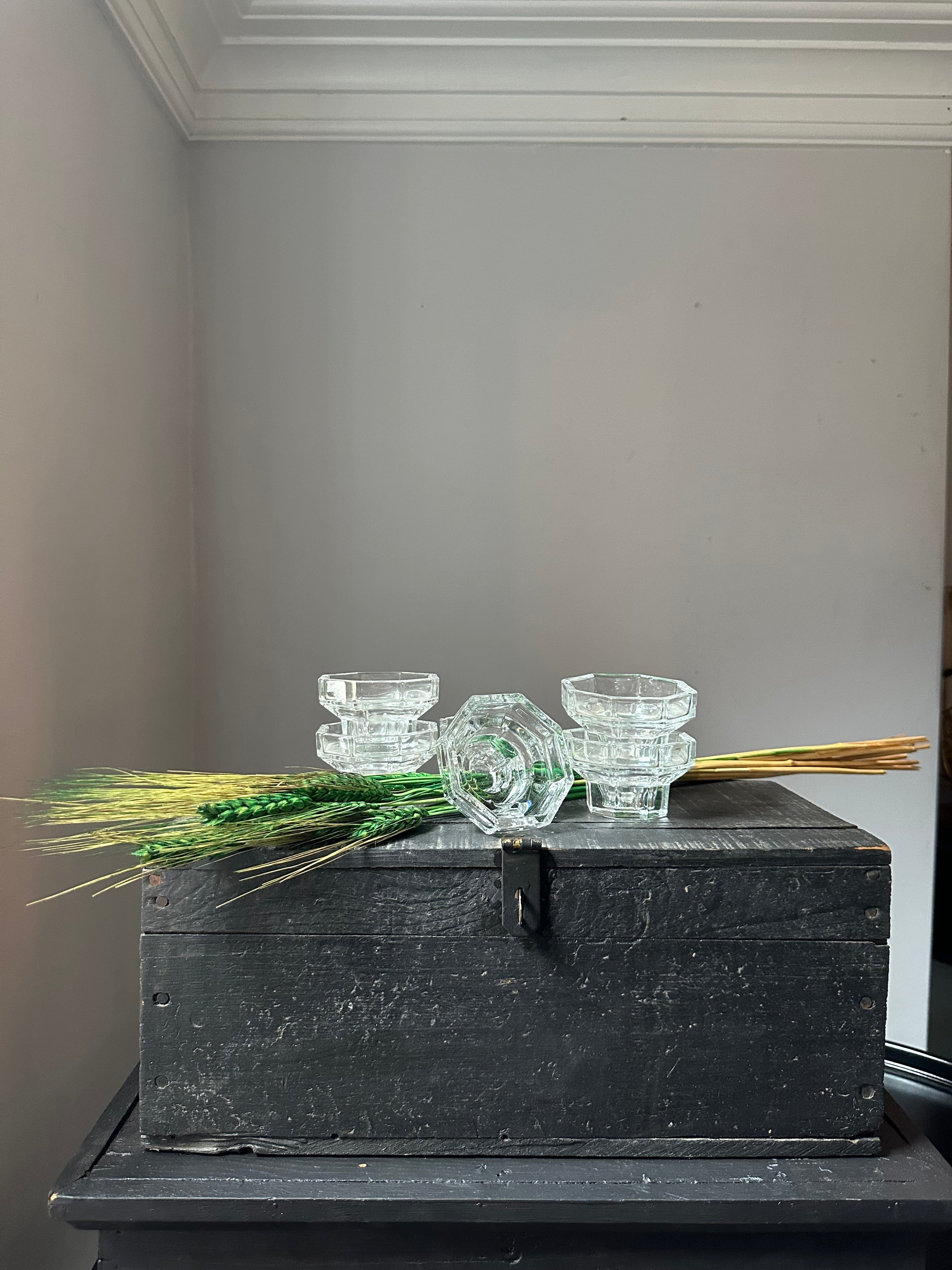 Vintage Pair French Candle Holders