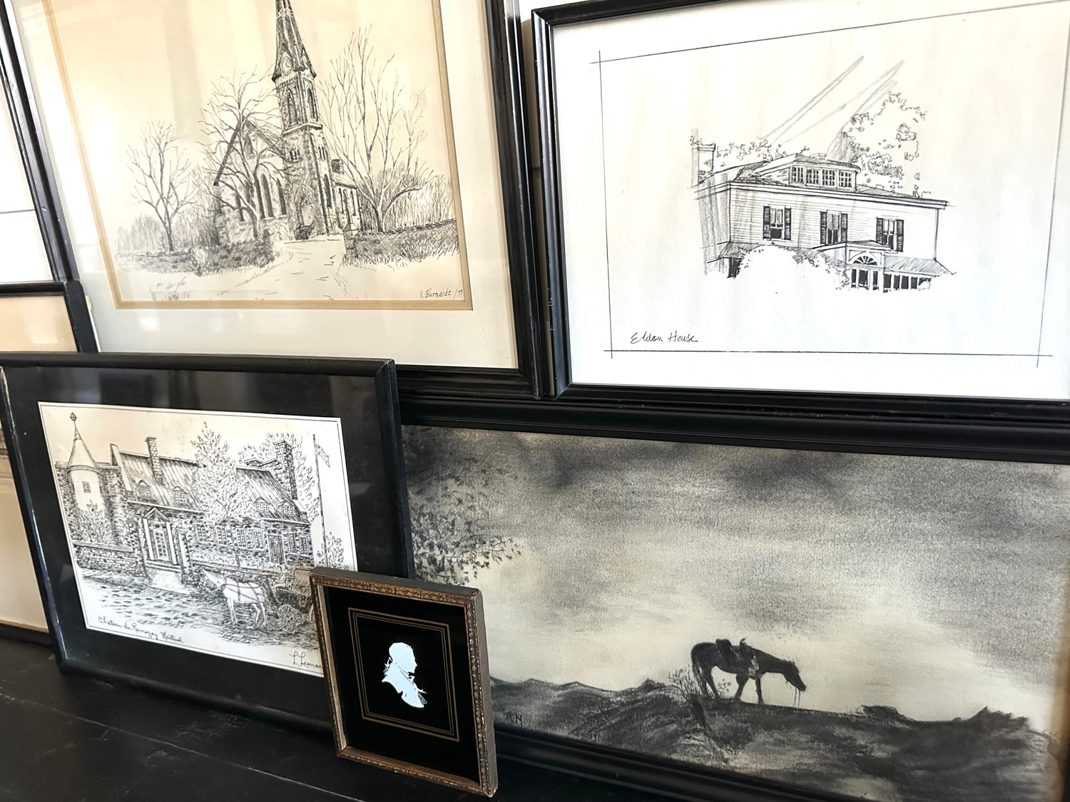 Antique Framed Silhouette