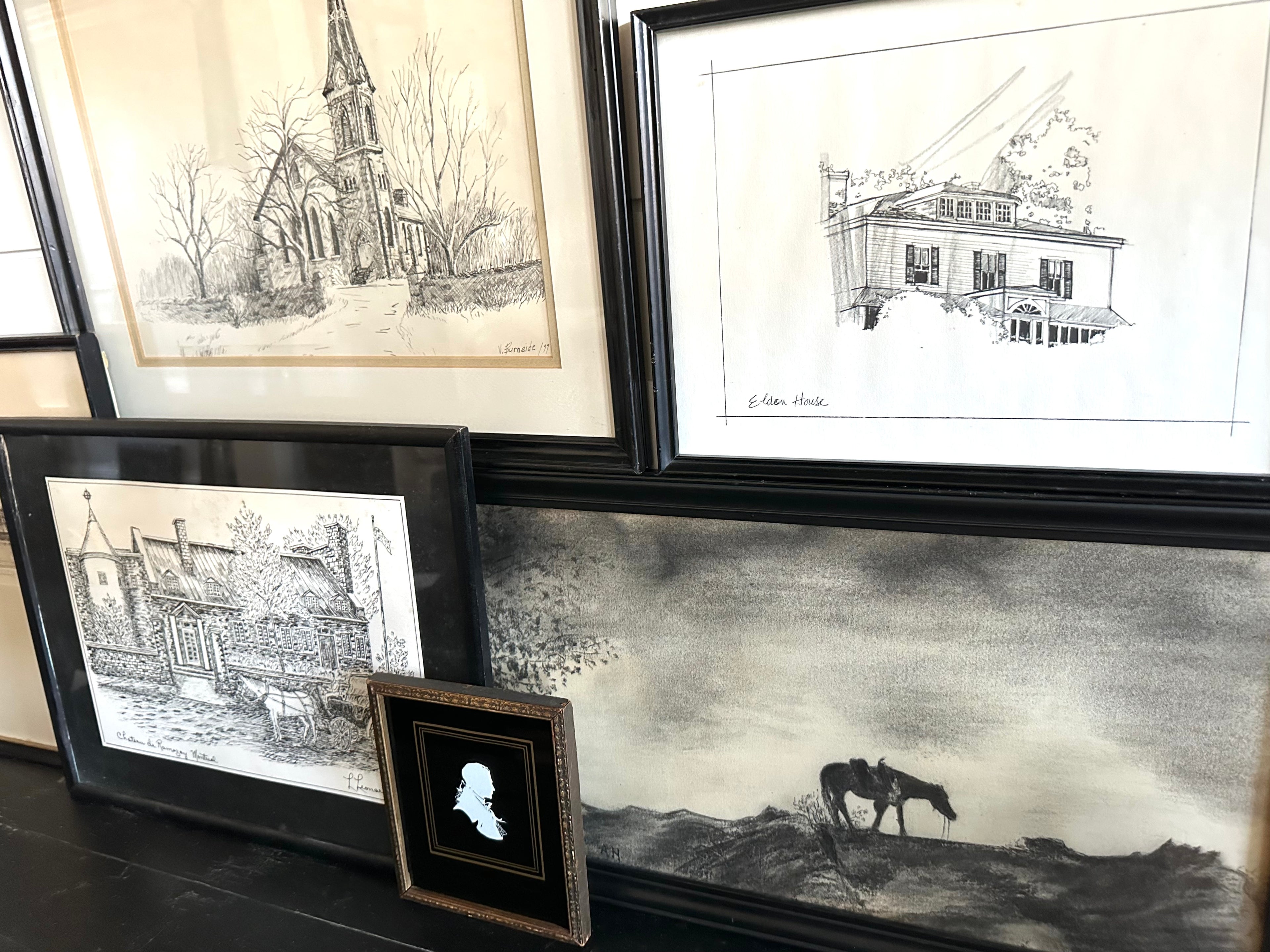 Antique Framed Silhouette