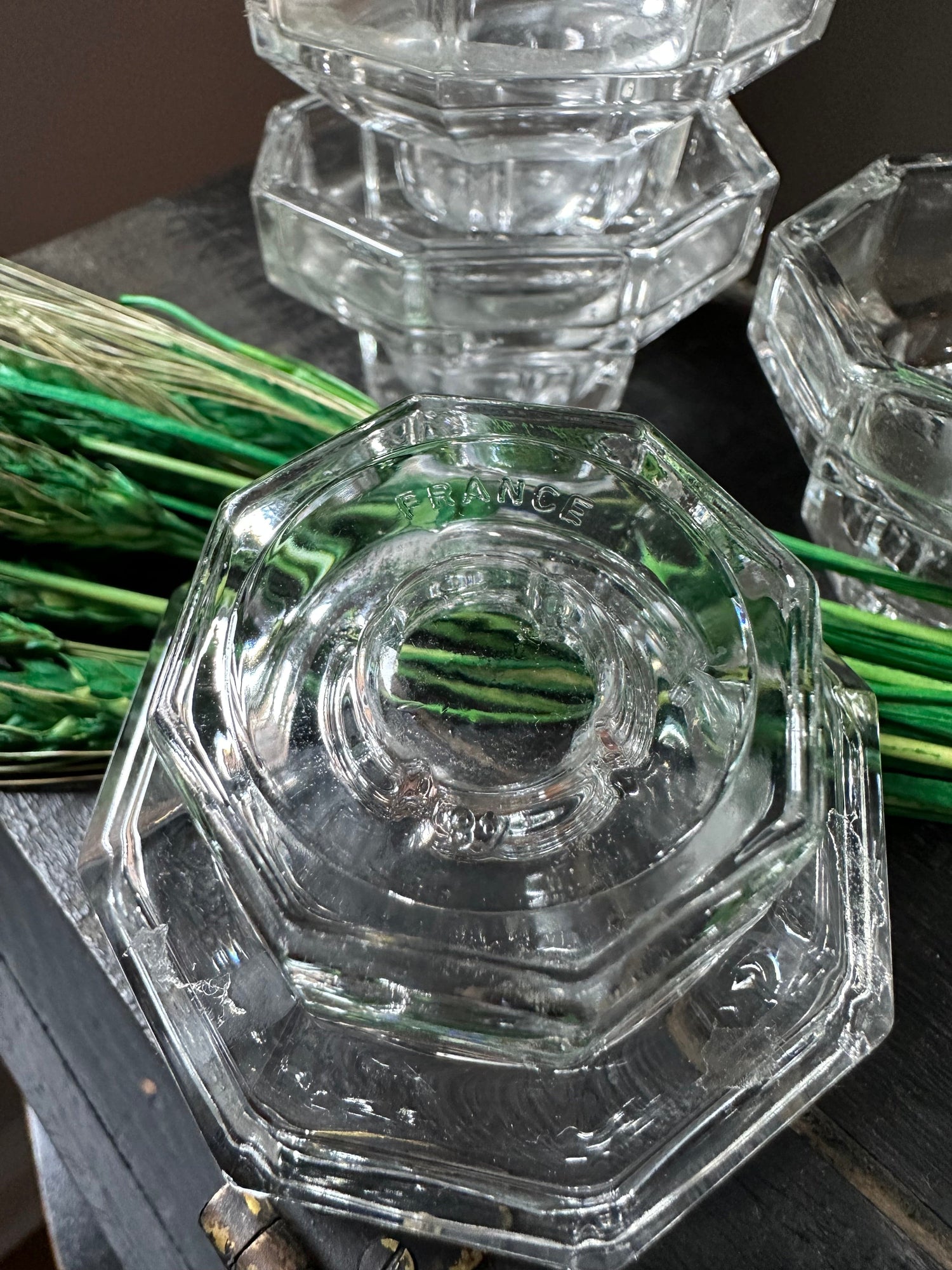 Vintage Pair French Candle Holders