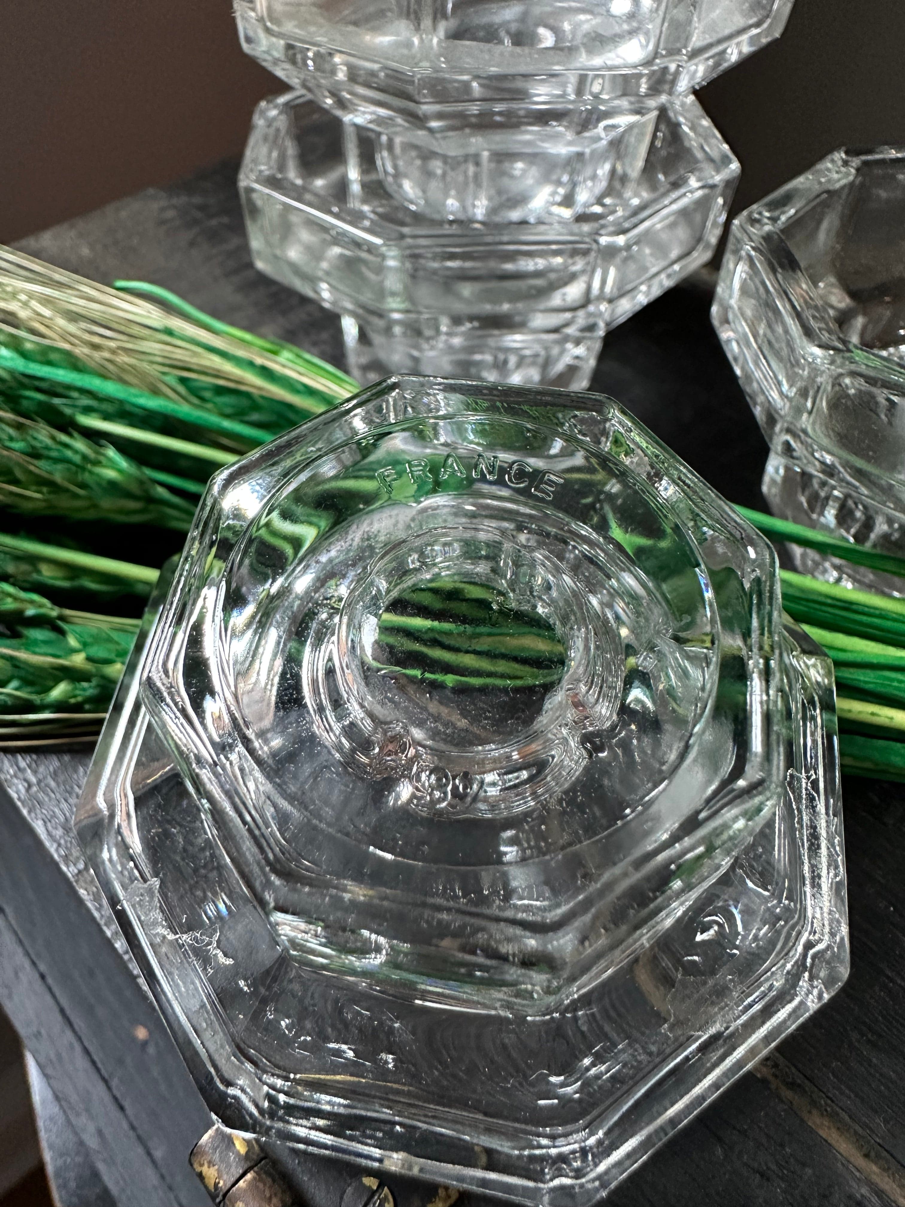 Vintage Pair French Candle Holders