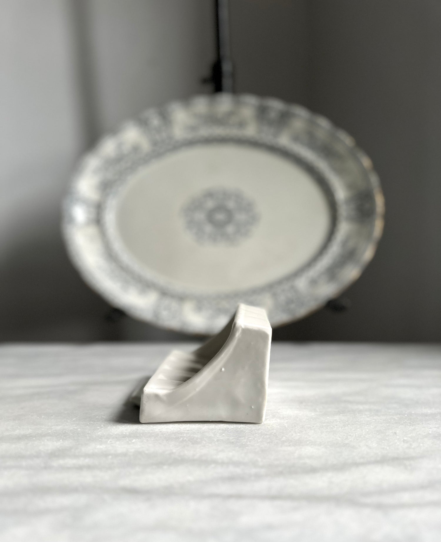 Ironstone Toothbrush + Soap Holder