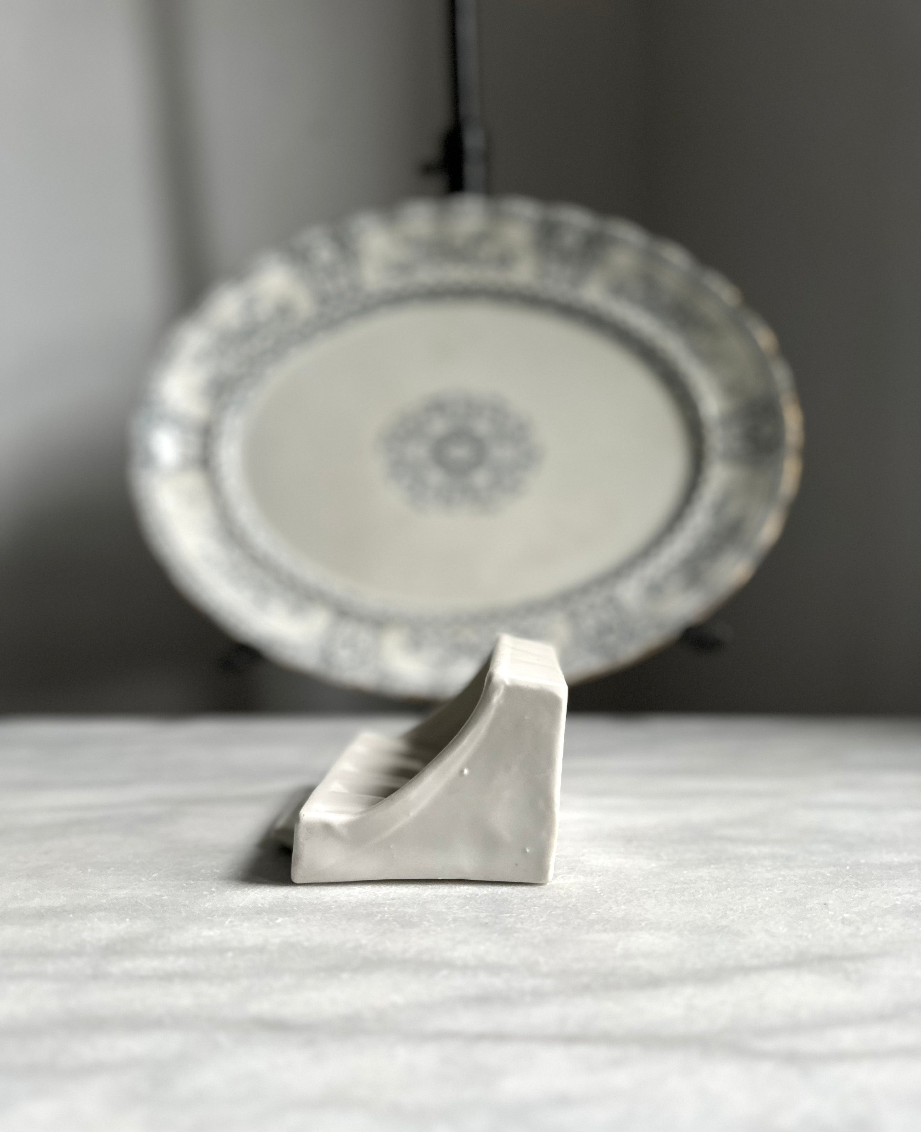 Ironstone Toothbrush + Soap Holder