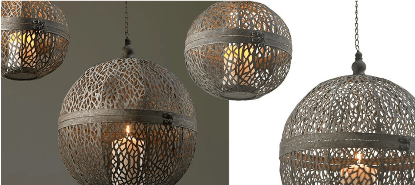 Hanging Sphere Candle Holder