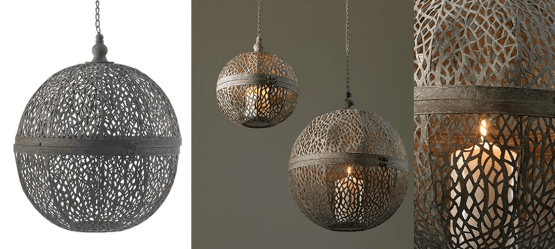 Hanging Sphere Candle Holder