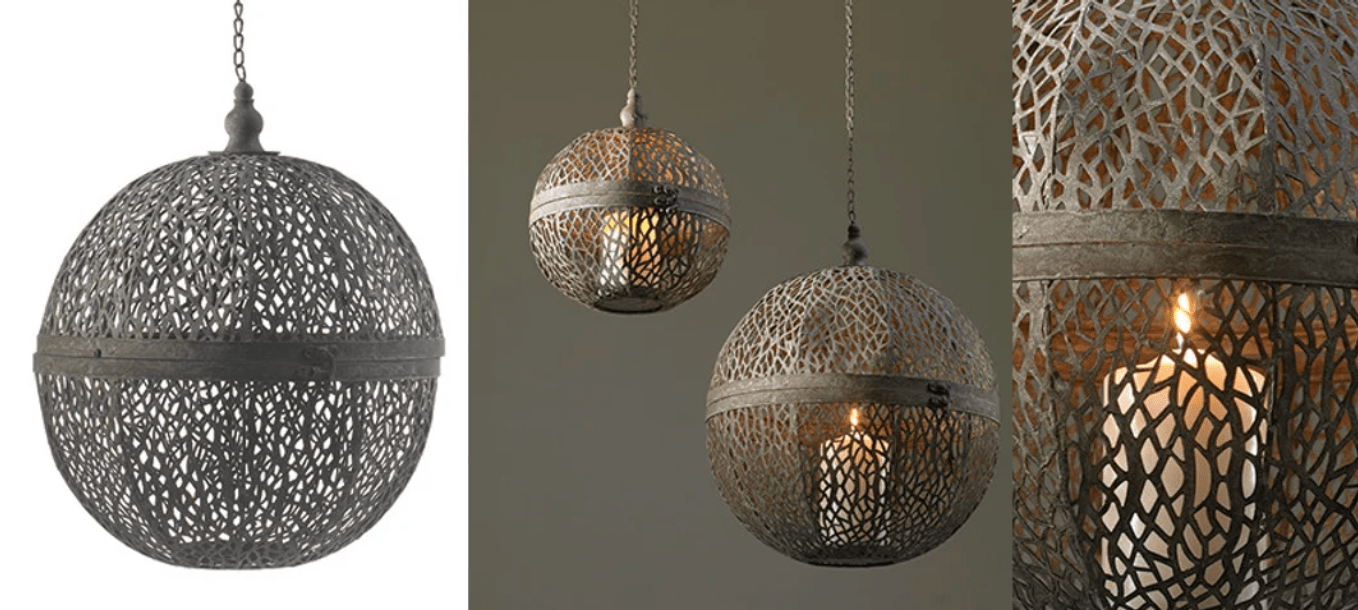 Hanging Sphere Candle Holder