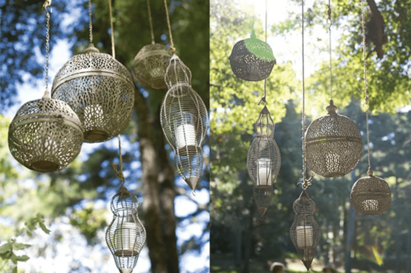 Hanging Sphere Candle Holder