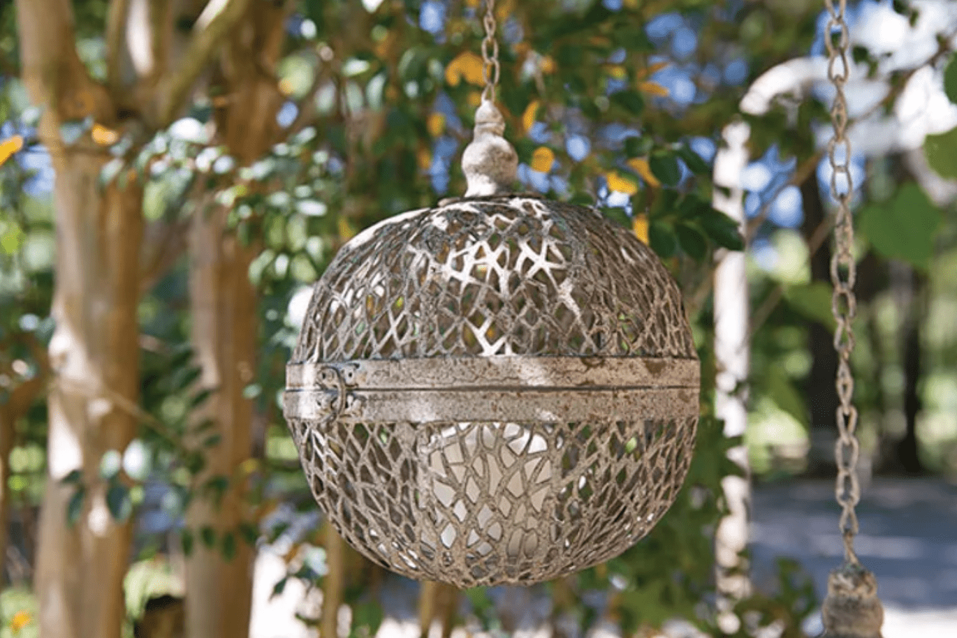 Hanging Sphere Candle Holder