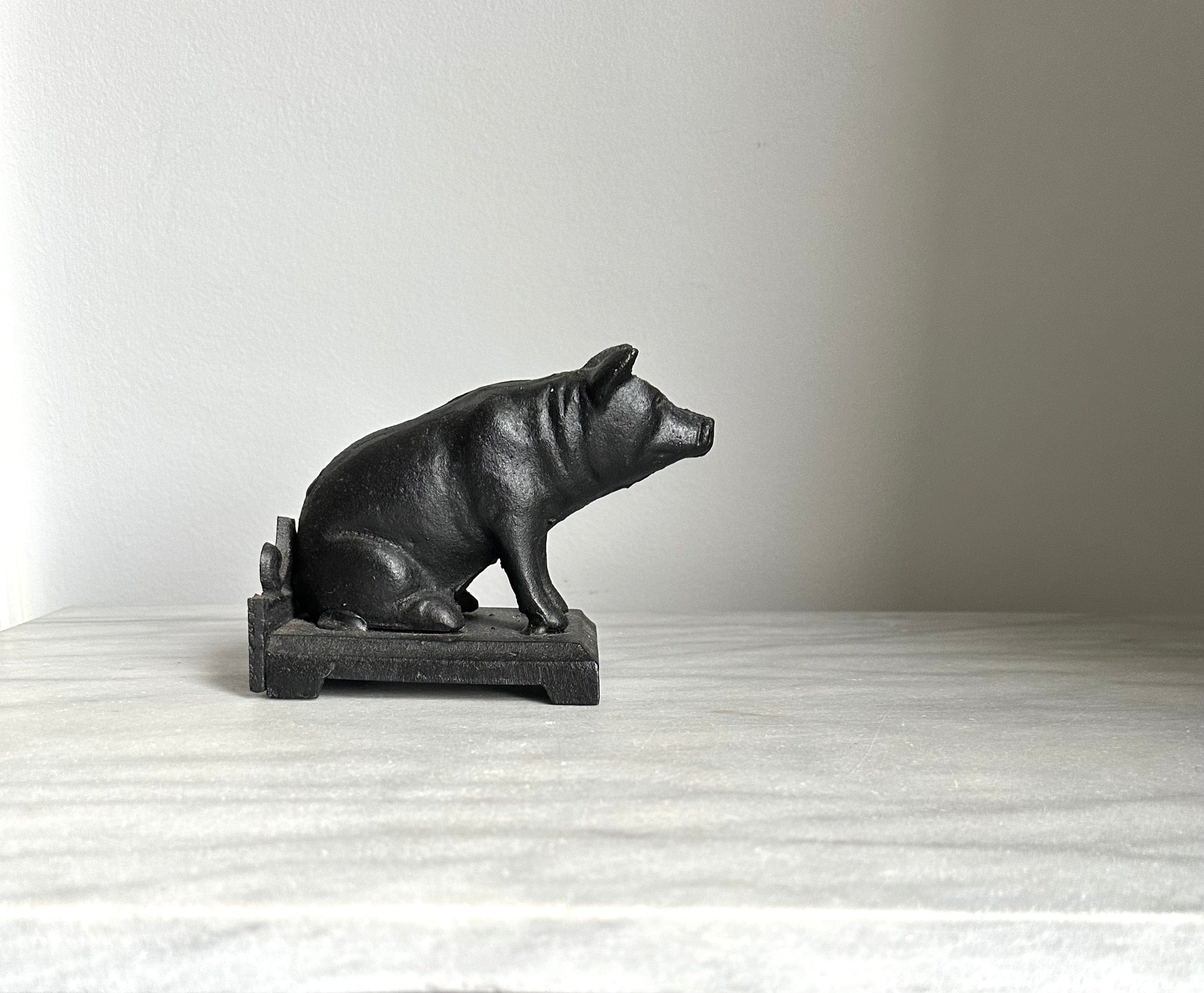 Cast Iron Piggy Doorstop