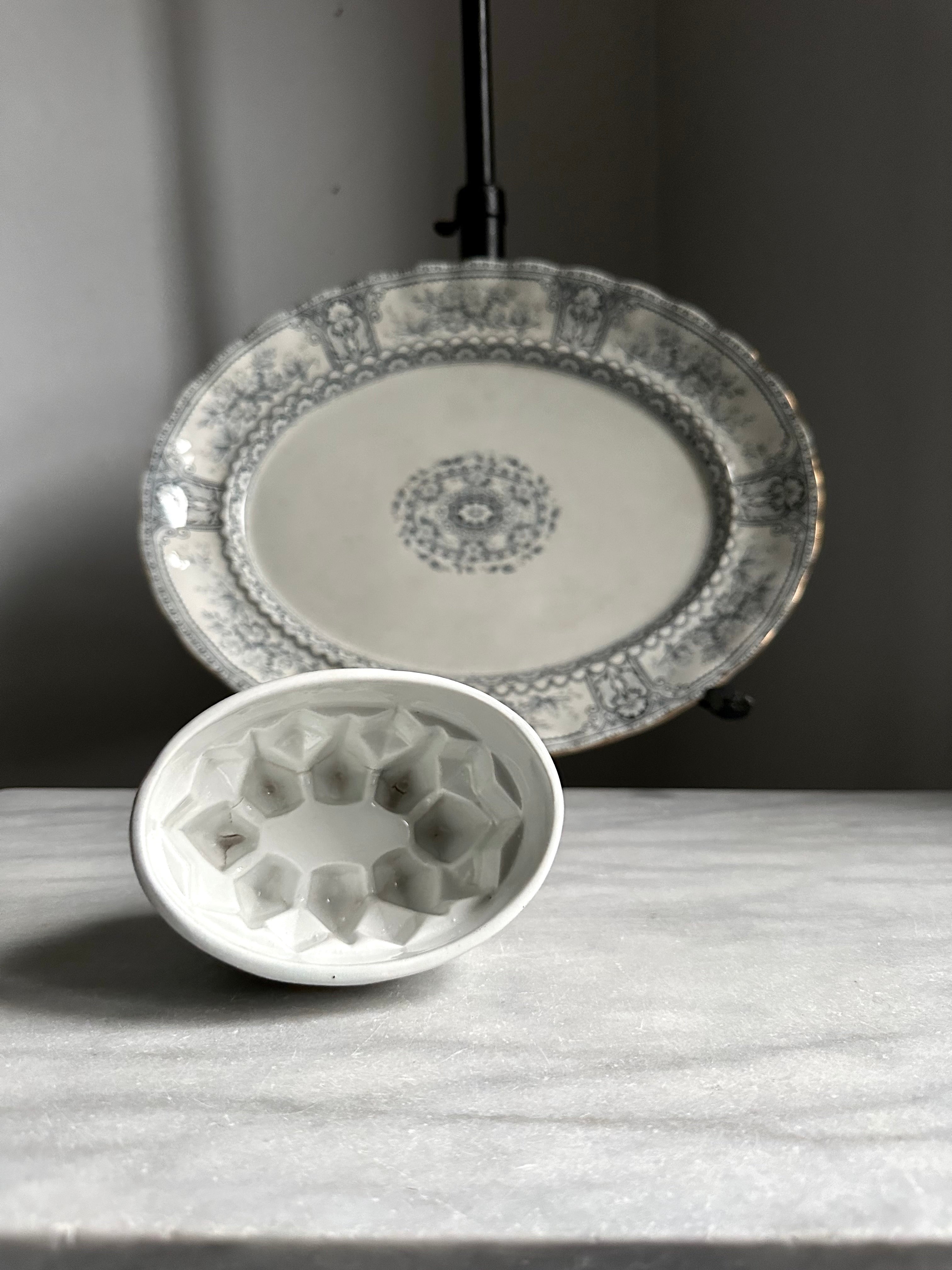 Ironstone Pudding/Jelly Mold
