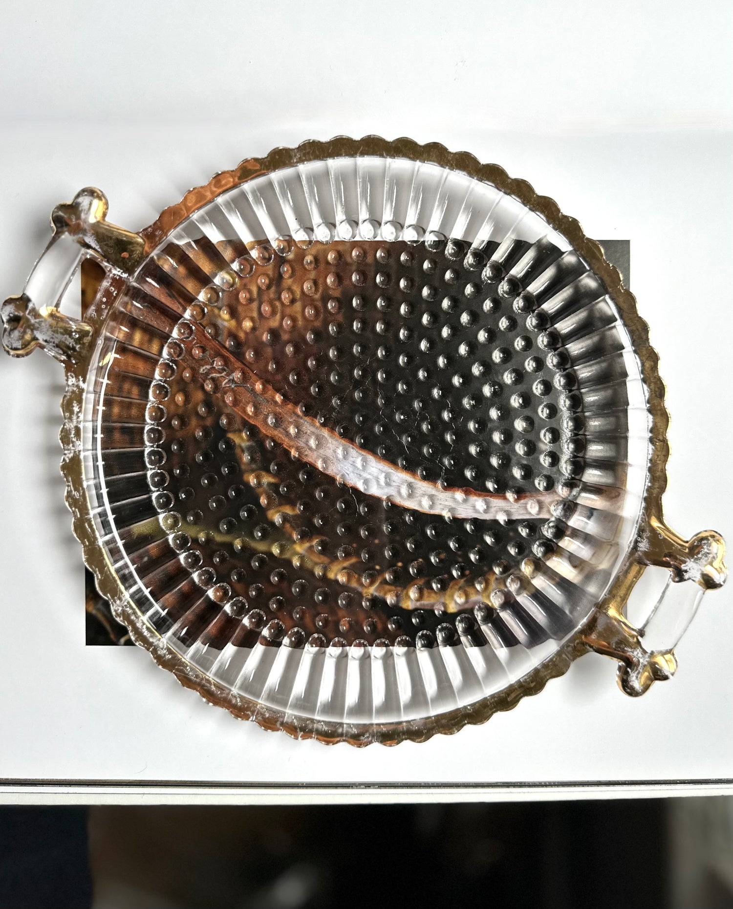 Vintage Cream, Sugar + Tray Set