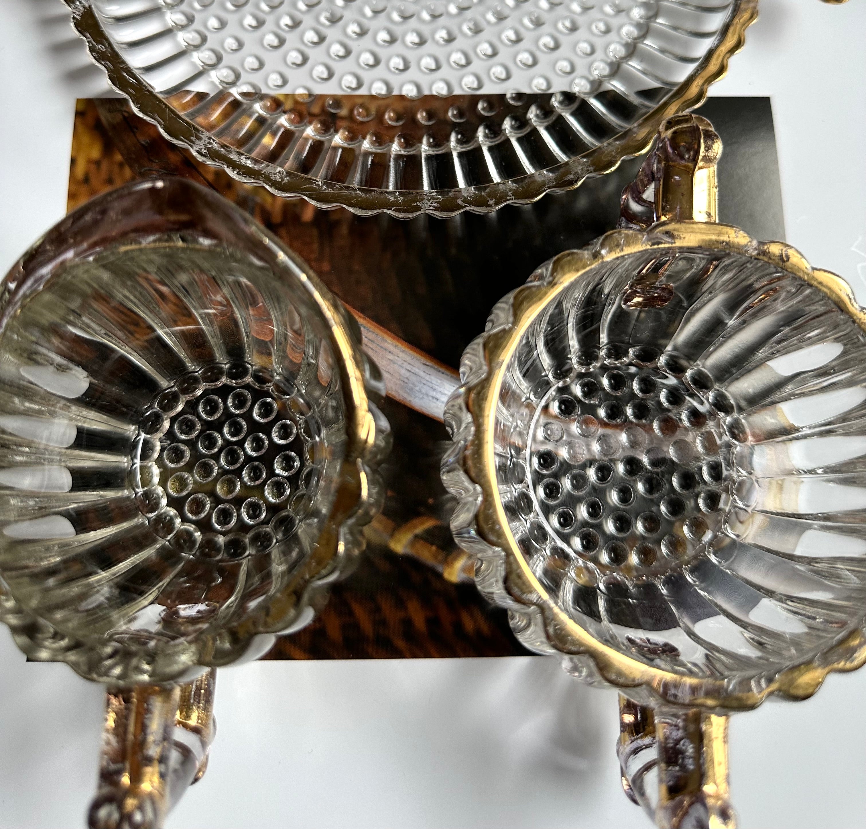 Vintage Cream, Sugar + Tray Set