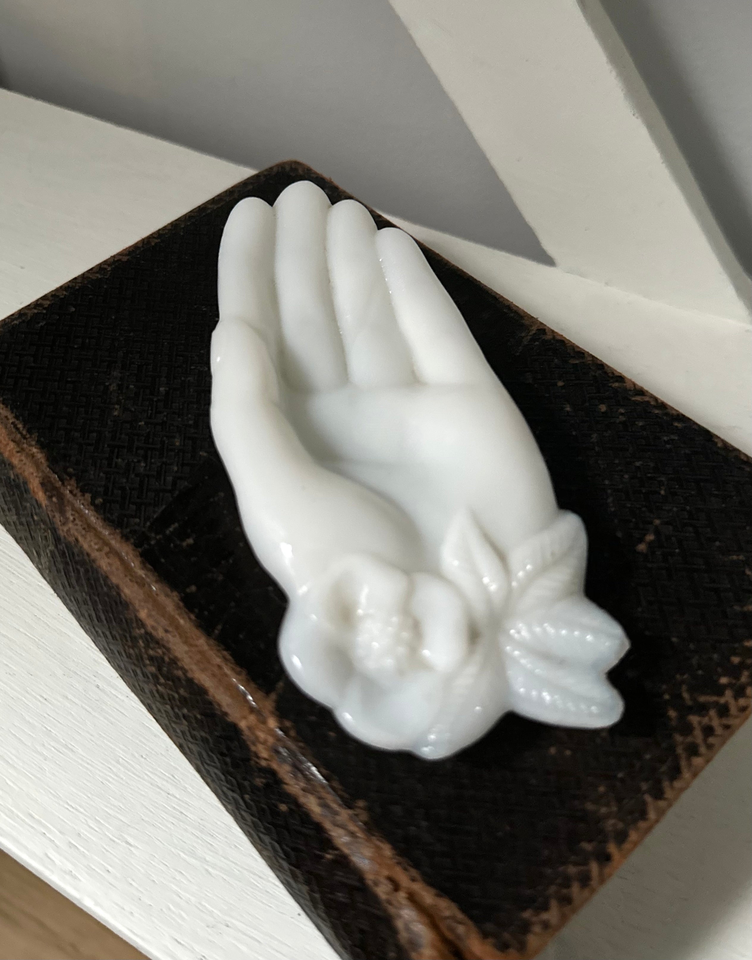 Antique McKee EAPG Glass Hand Pin Dish