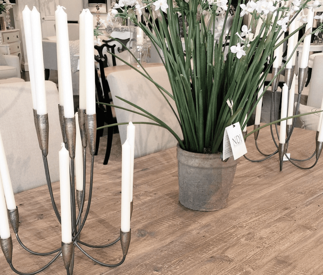 Metallic Metal Candelabra