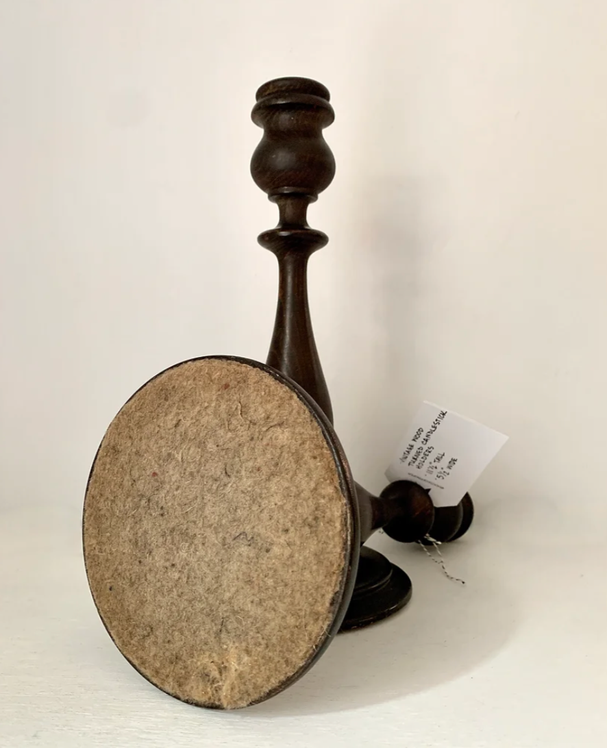 Pair Antique Candlestick Holders