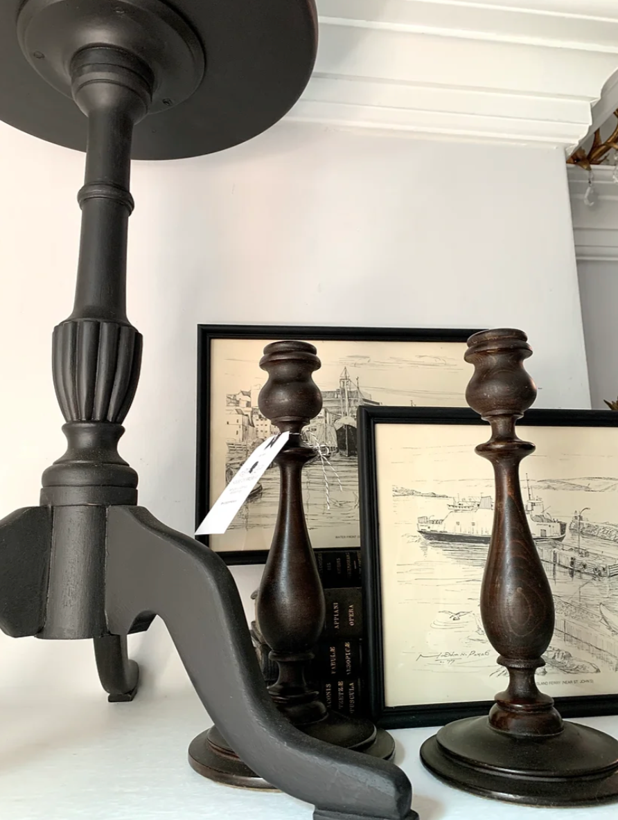 Pair Antique Candlestick Holders