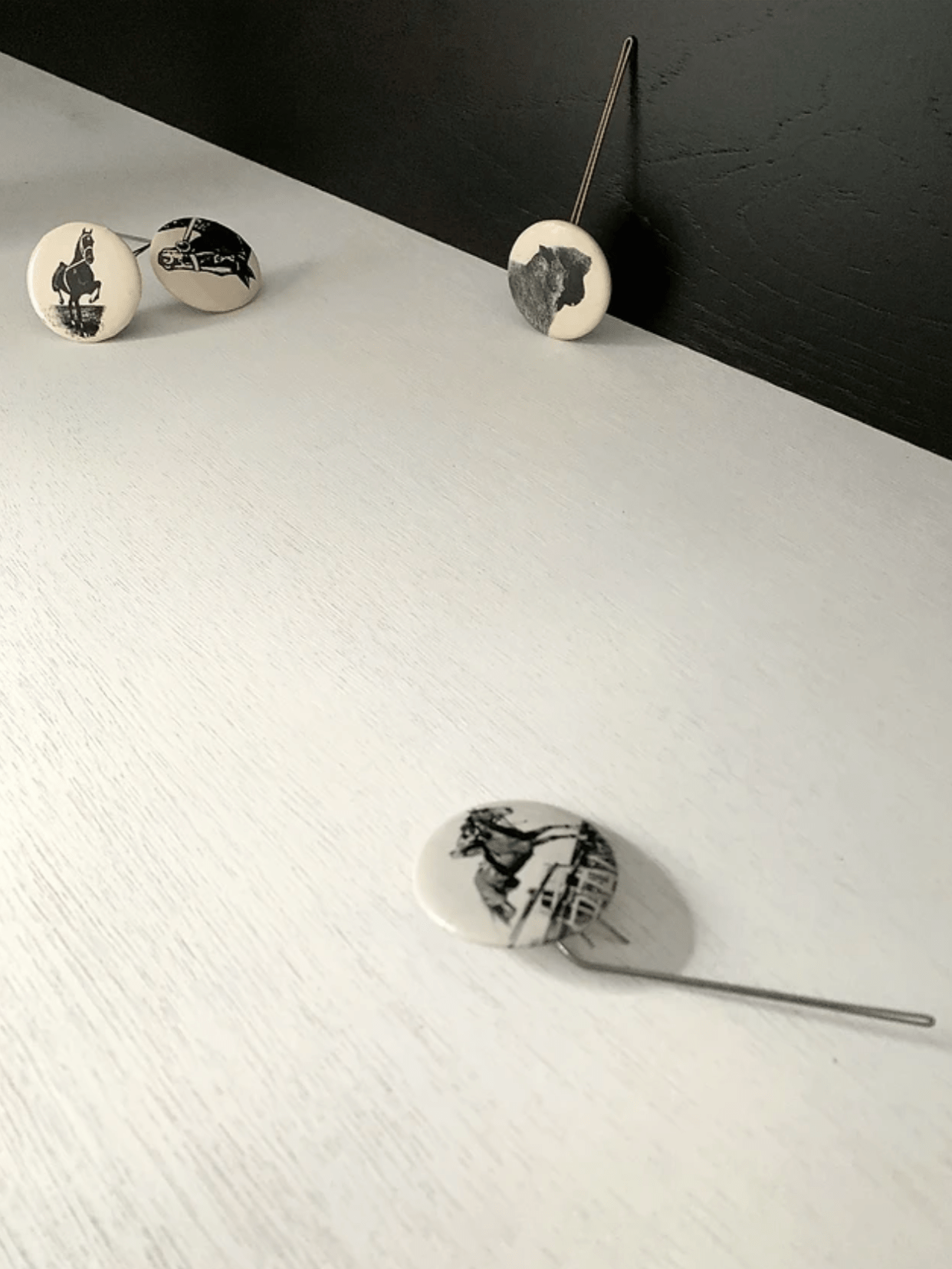 Pair Horse Show Ribbon Pins