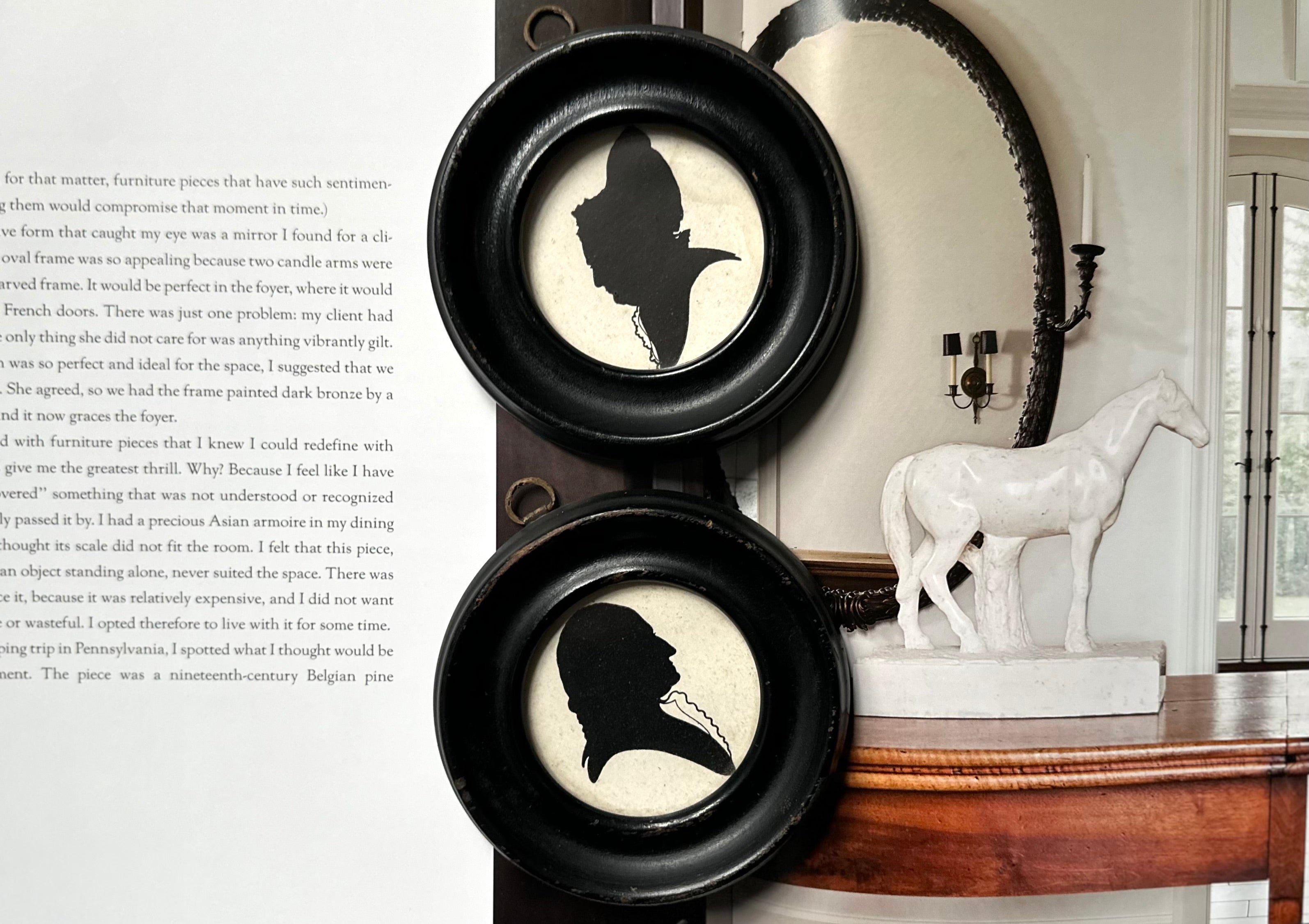 Pair of Antique Round Silhouettes