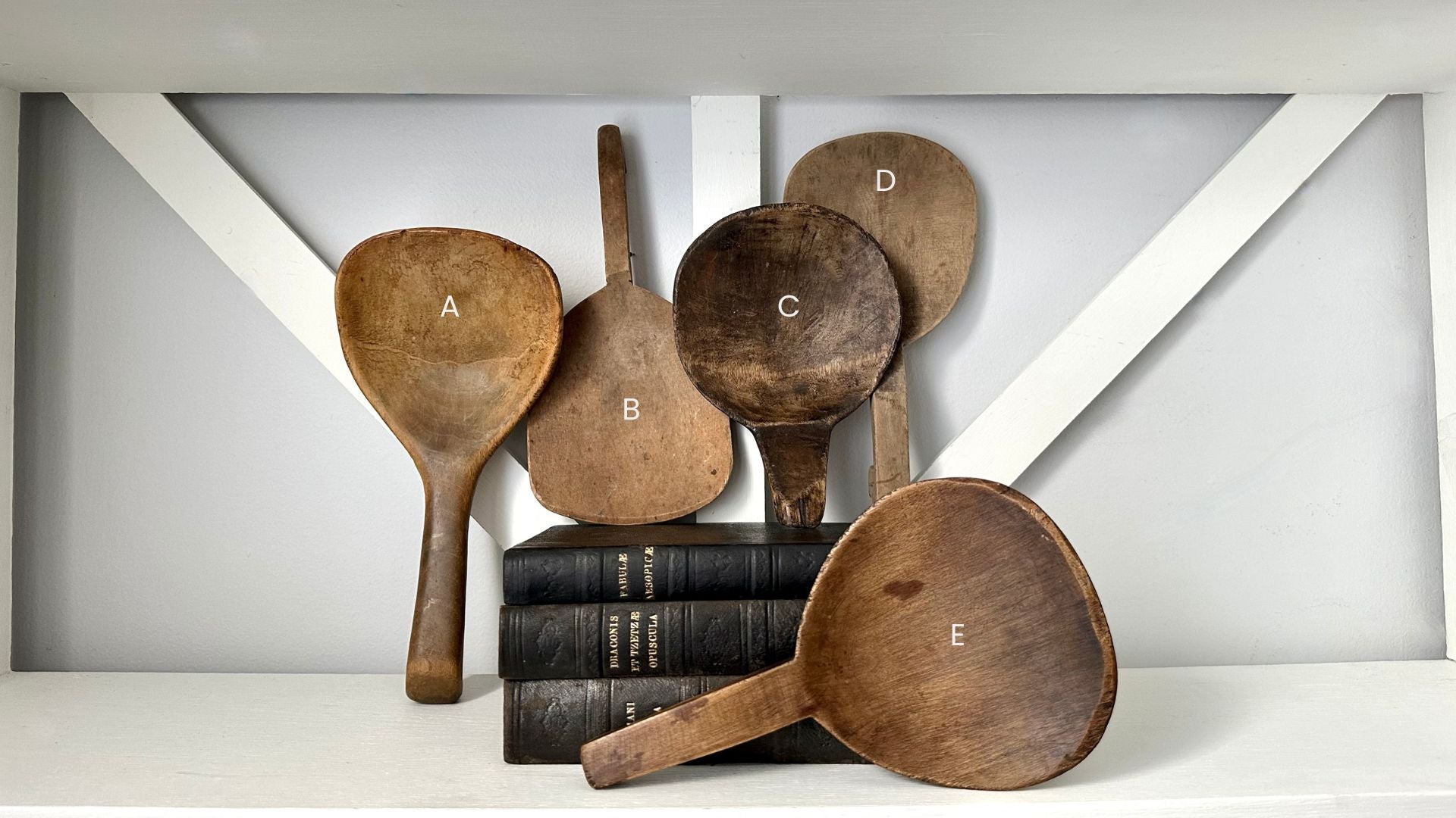 Primitive Antique Wood Butter Paddles