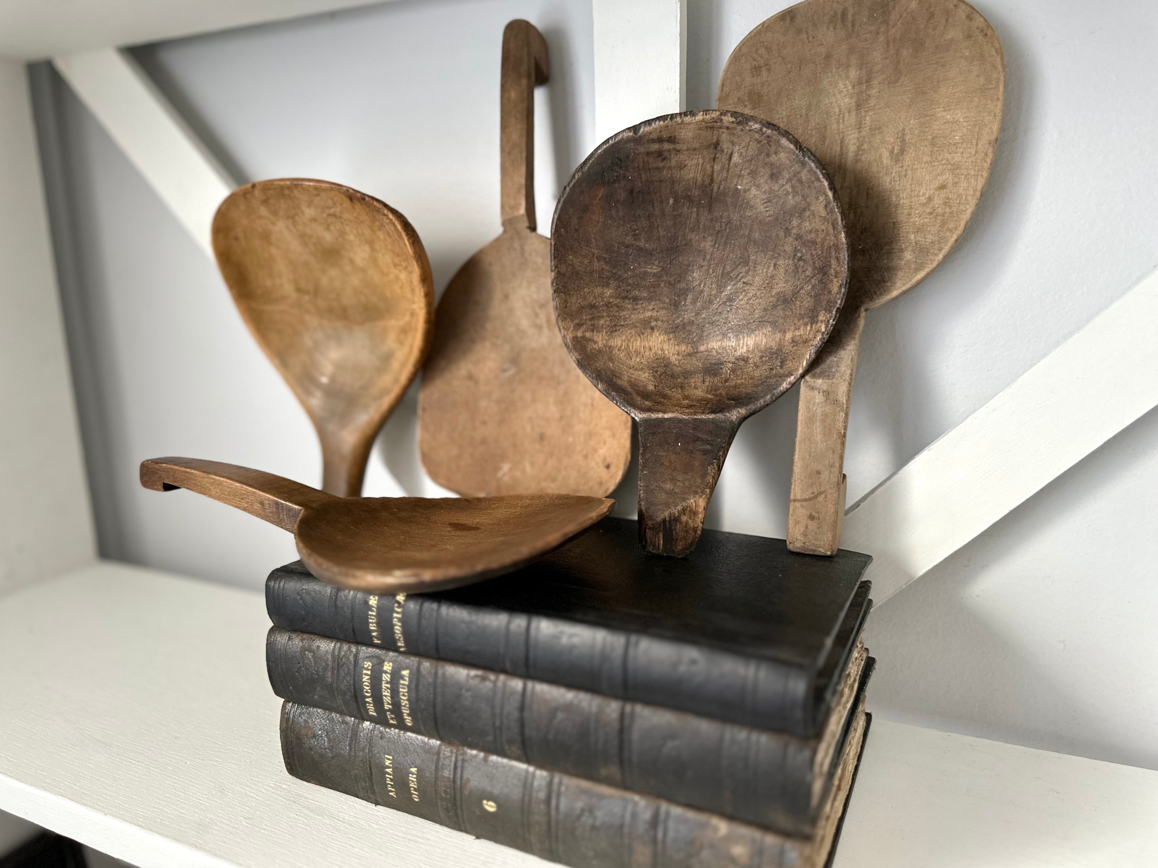 Primitive Antique Wood Butter Paddles