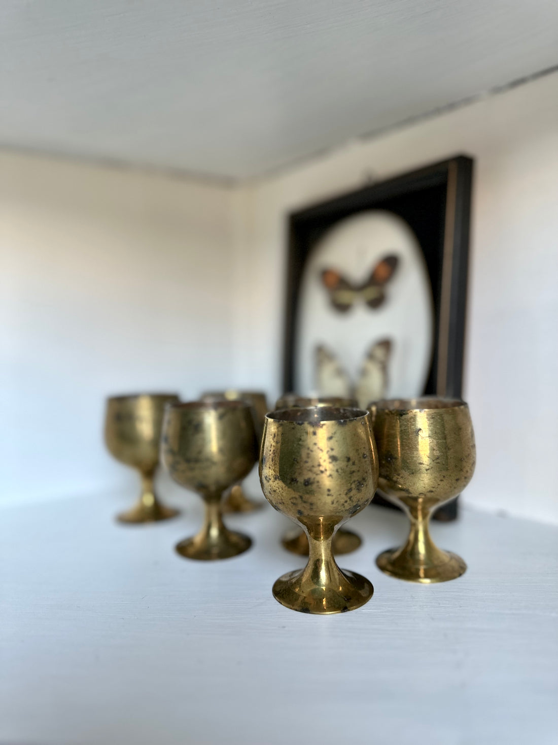 Petite Brass Cups