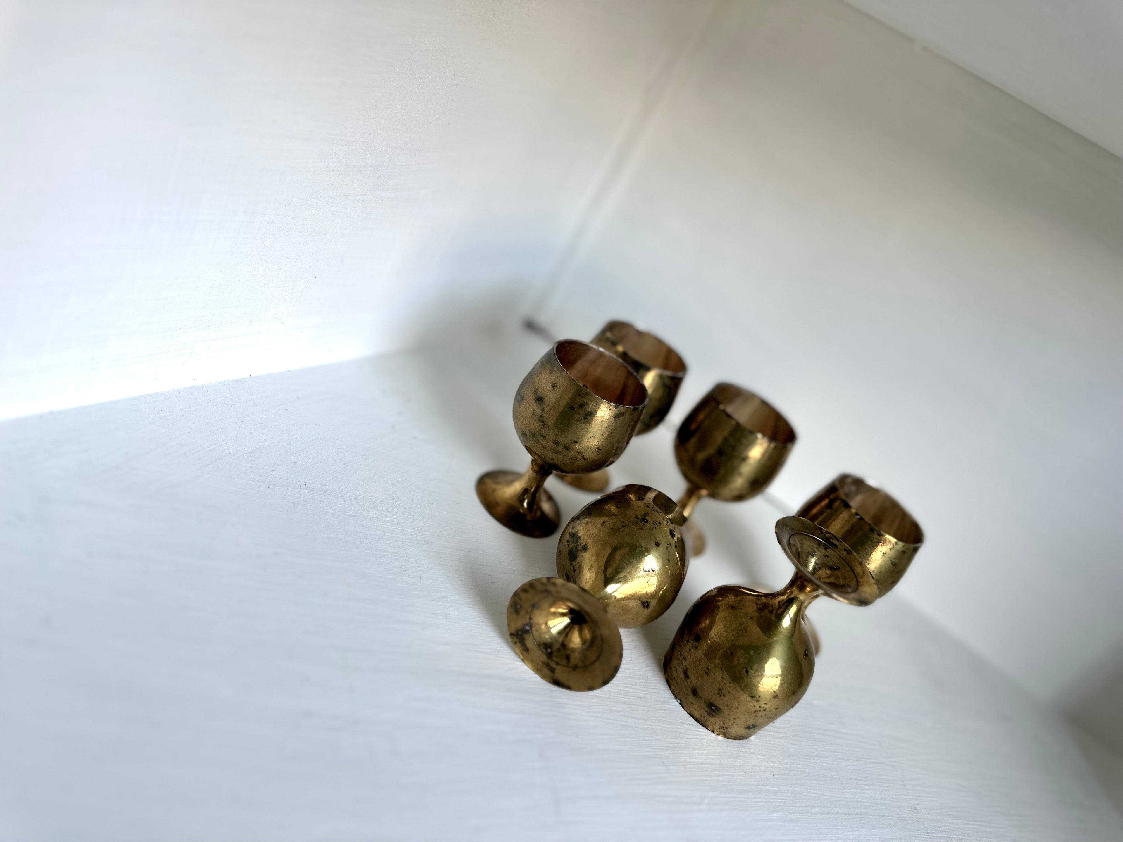 Petite Brass Cups