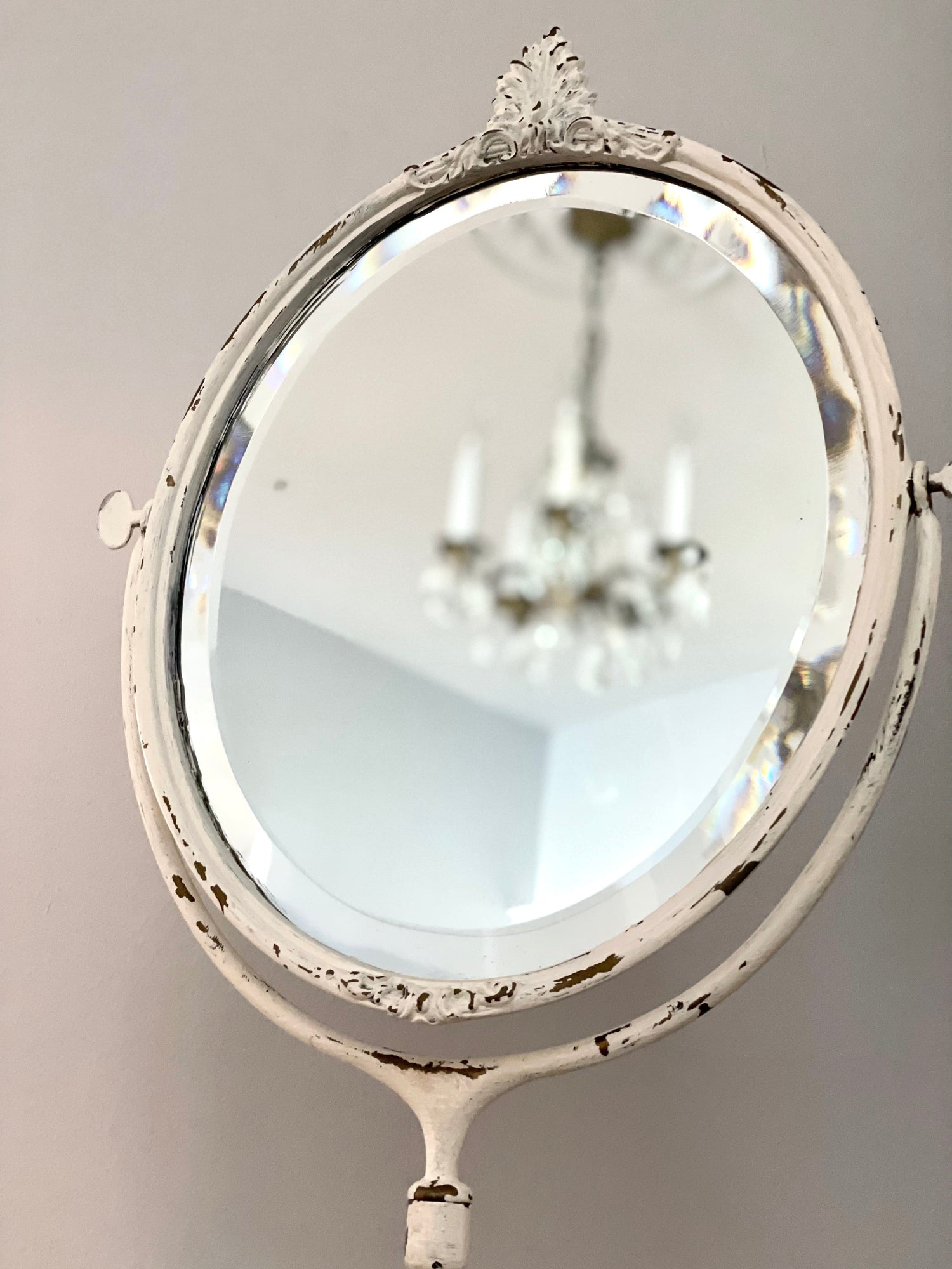 Antique Shaving Mirror Stand