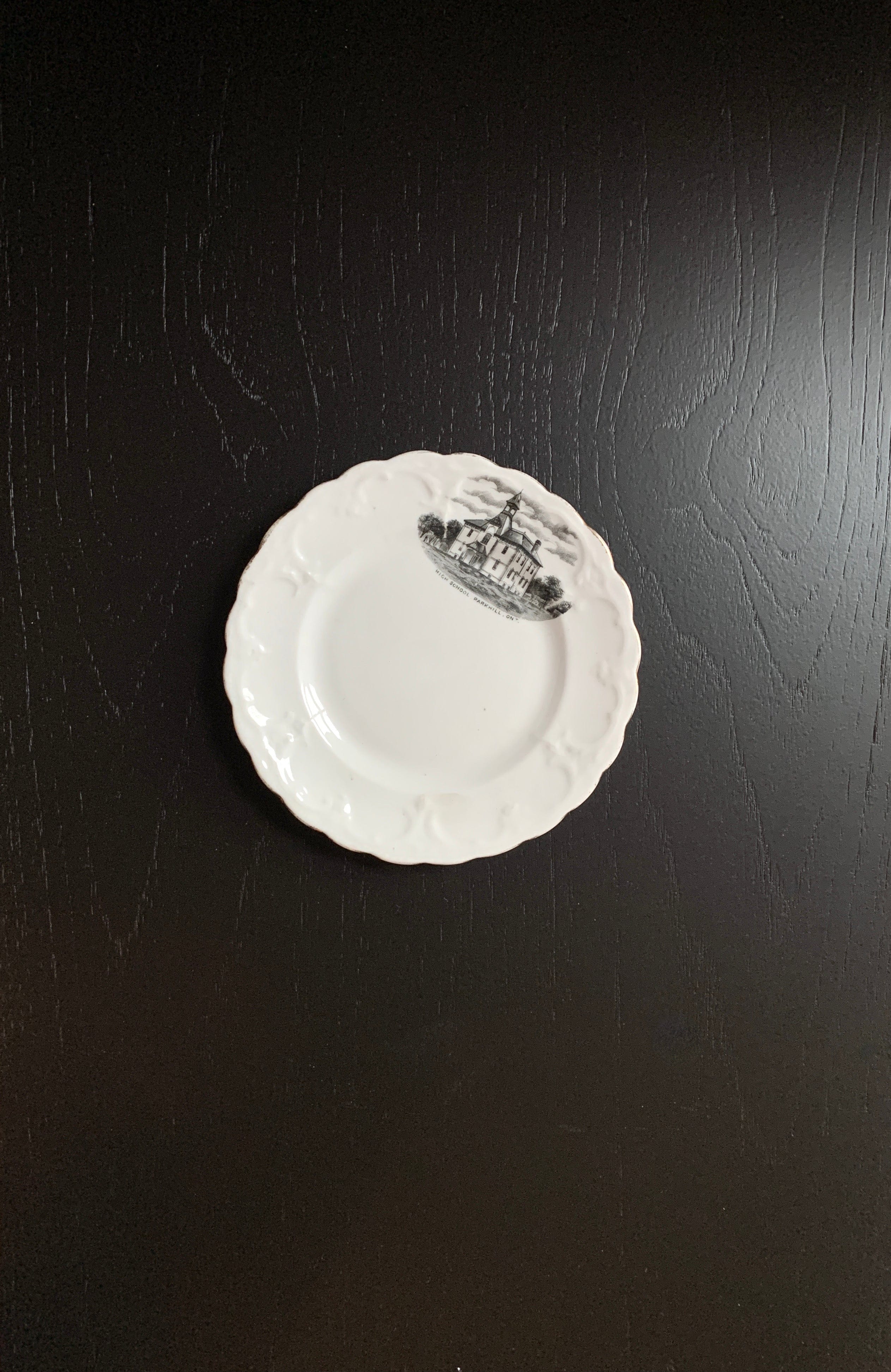 Antique Scholar Bread Plate