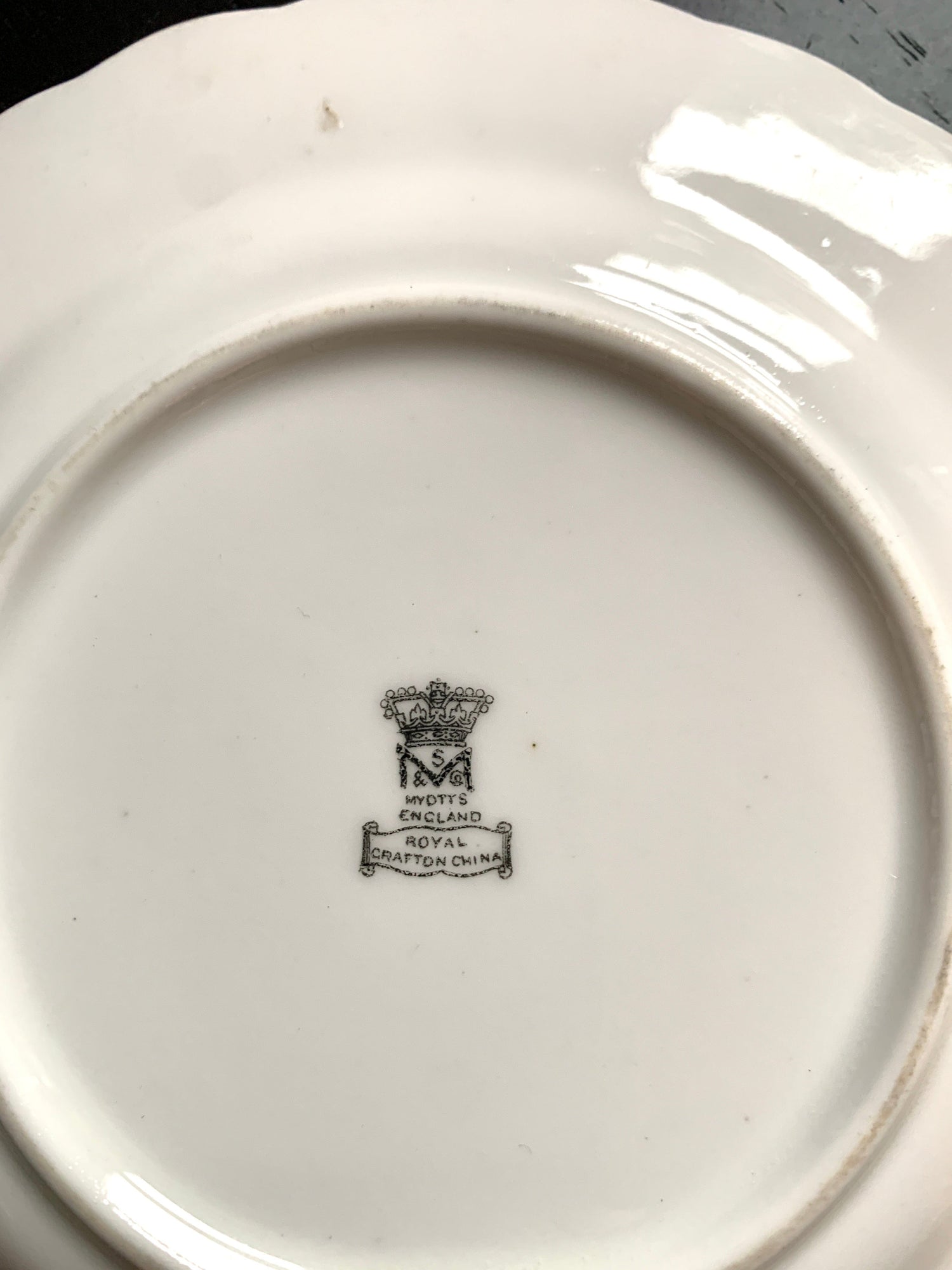 Antique Scholar Bread Plate