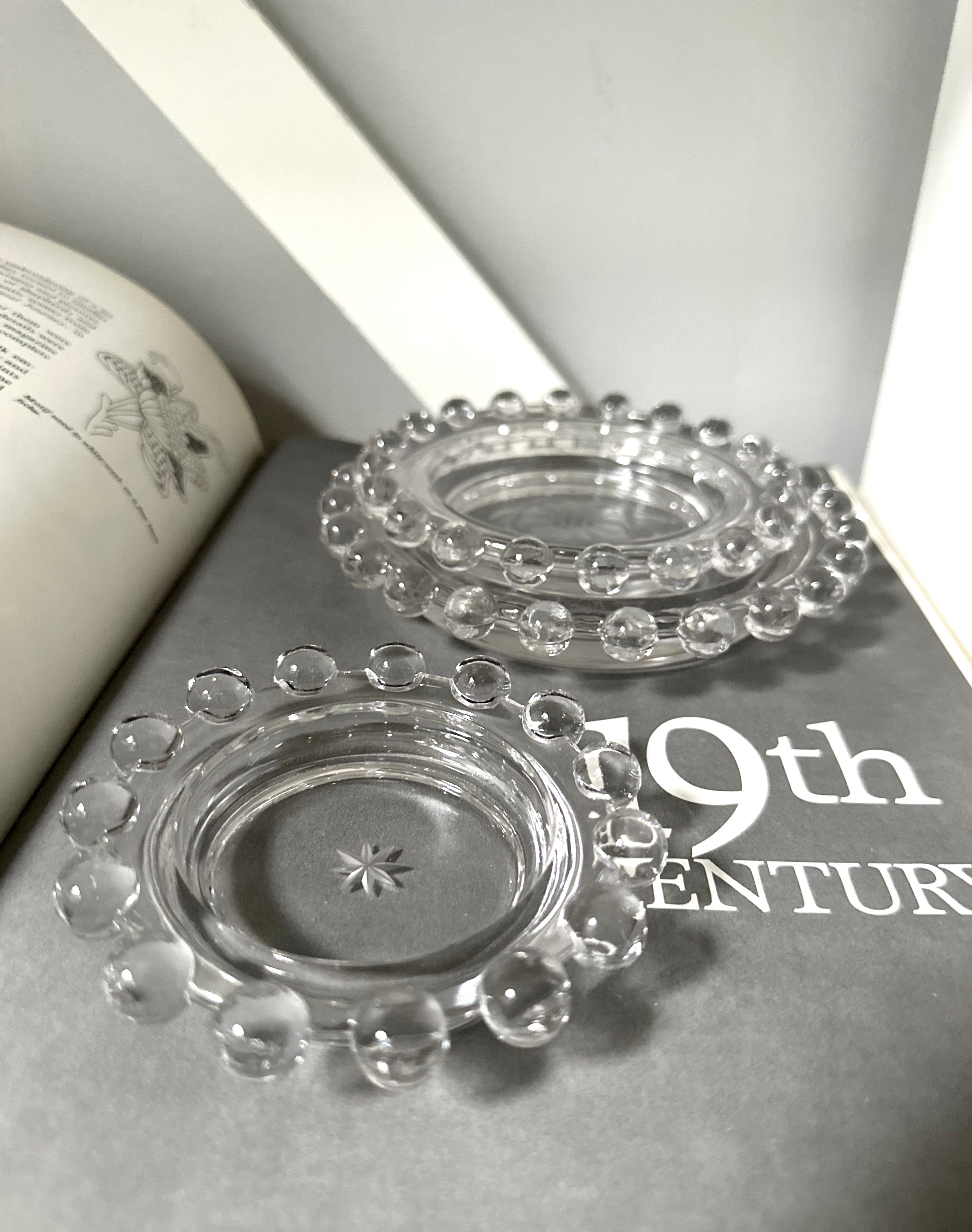 Set of 3 Cornflower Candlewick Dishes