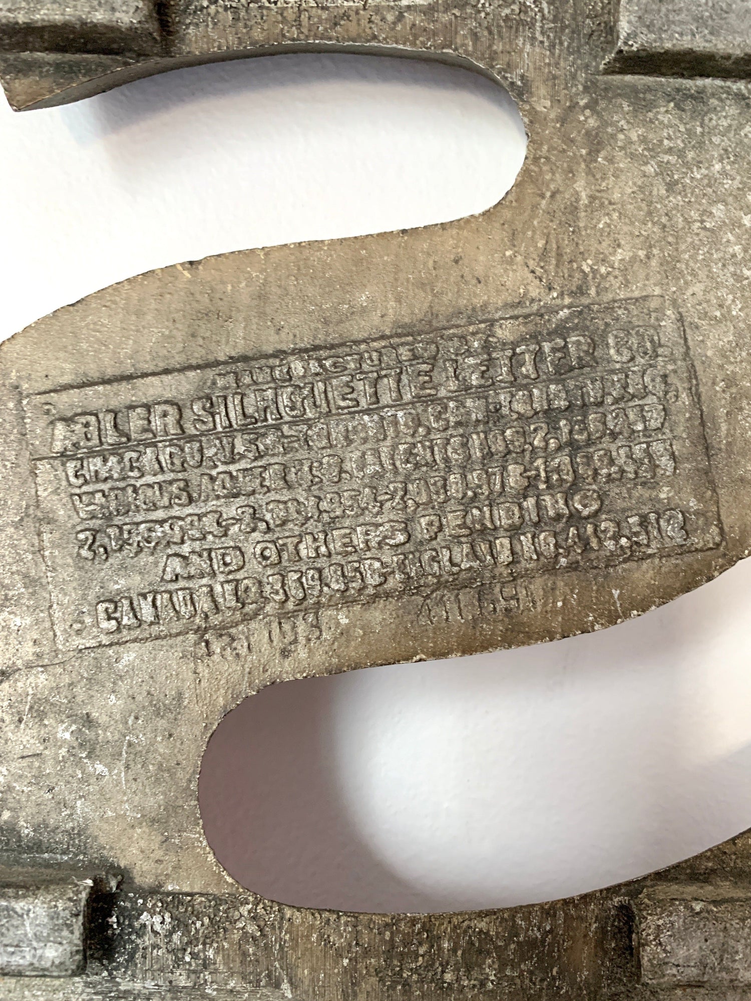 Vintage Adler Marquee Letter