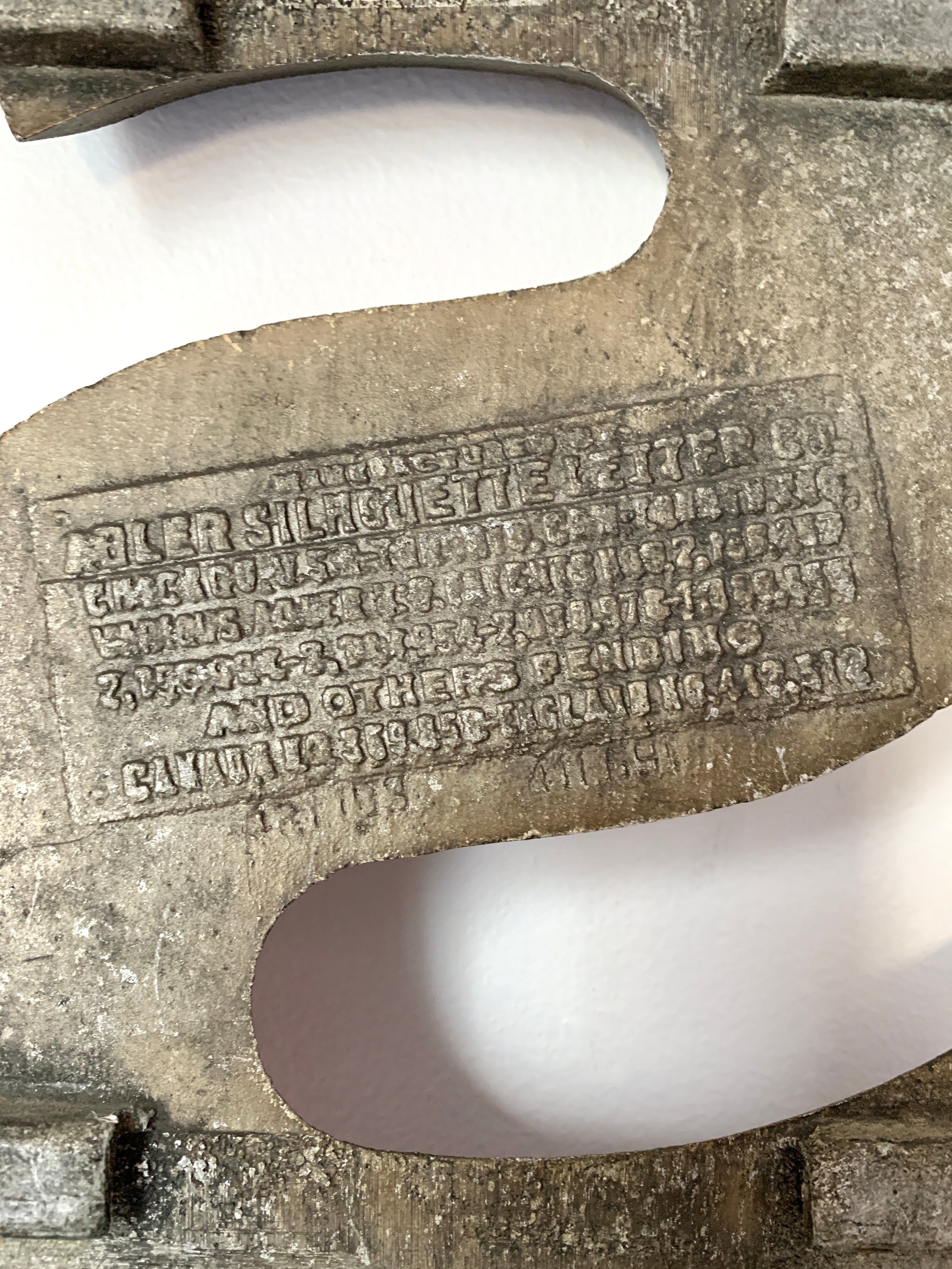 Vintage Adler Marquee Letter