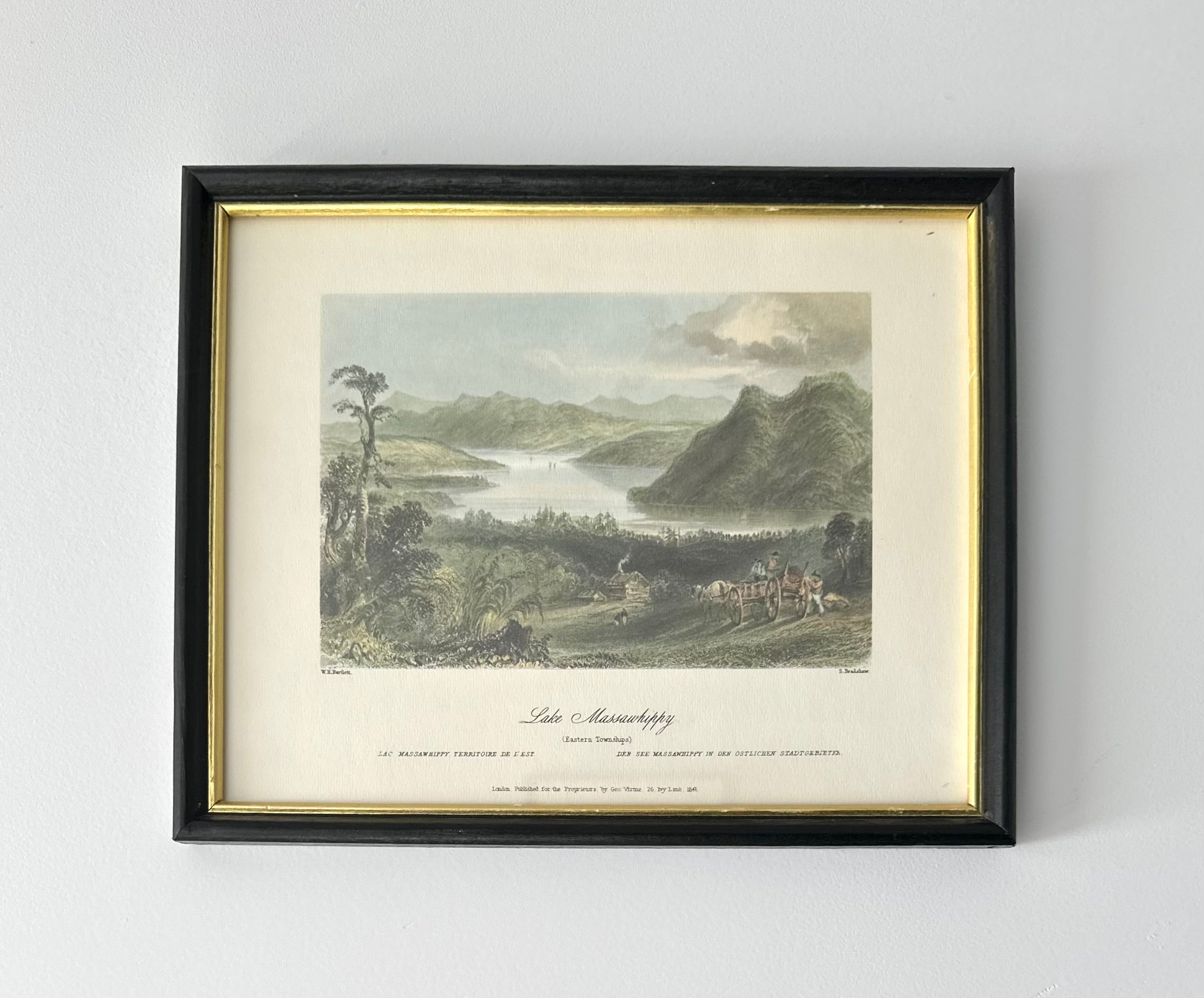 Vintage Framed Bartlett Print