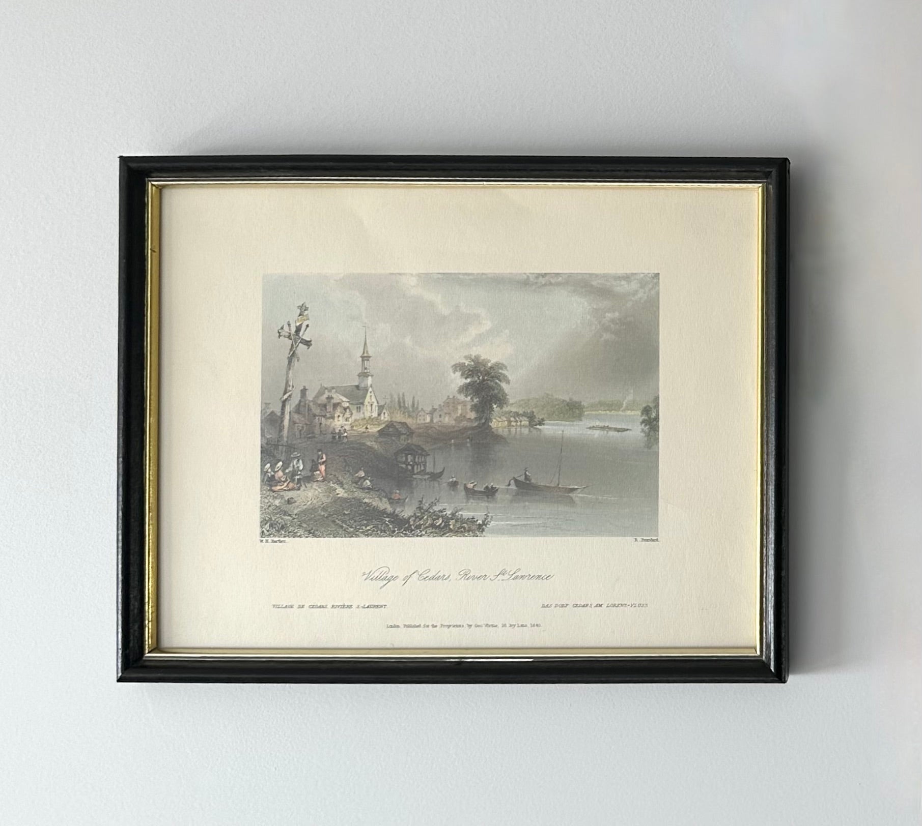 Vintage Framed Bartlett Print