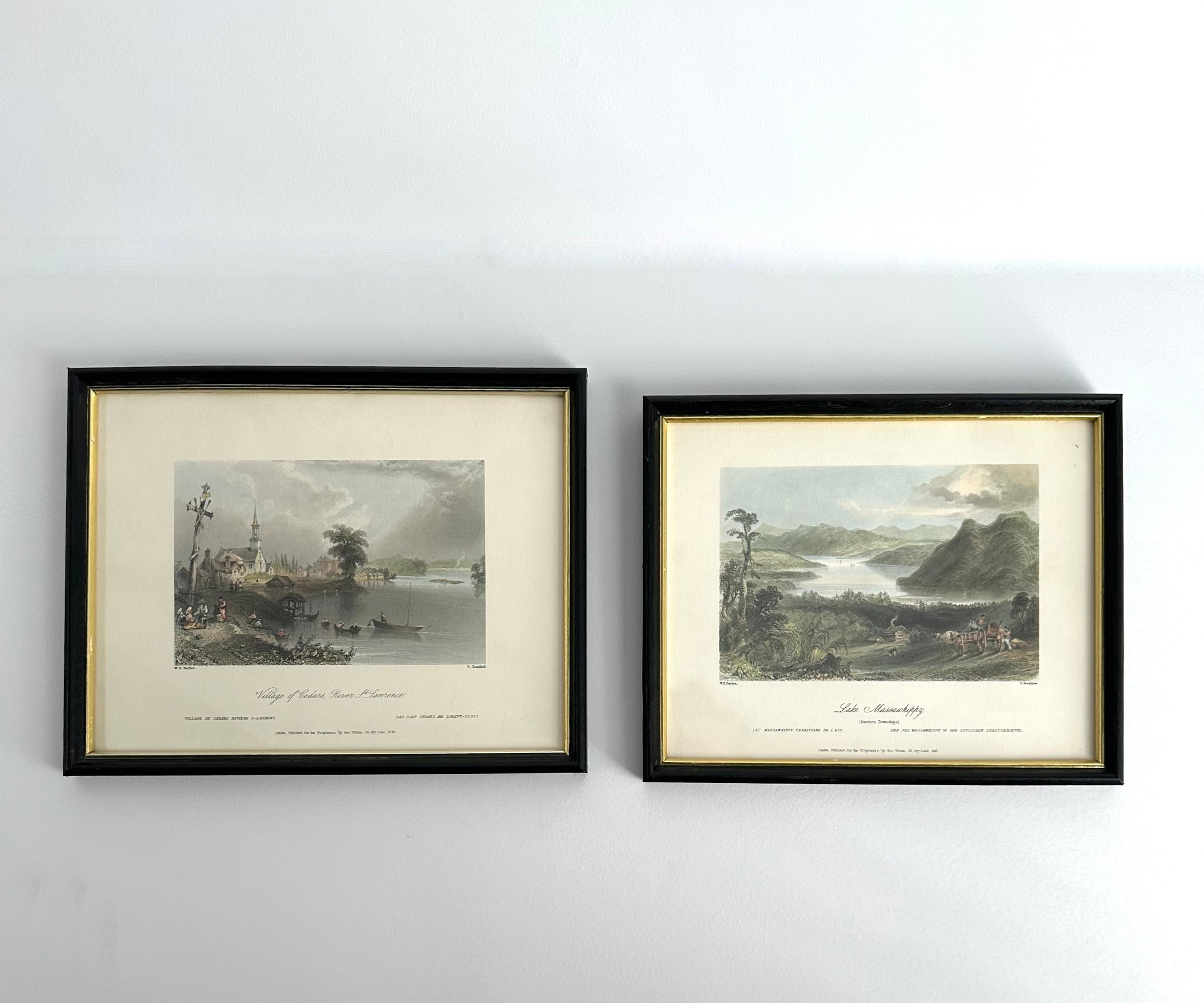 Vintage Framed Bartlett Print