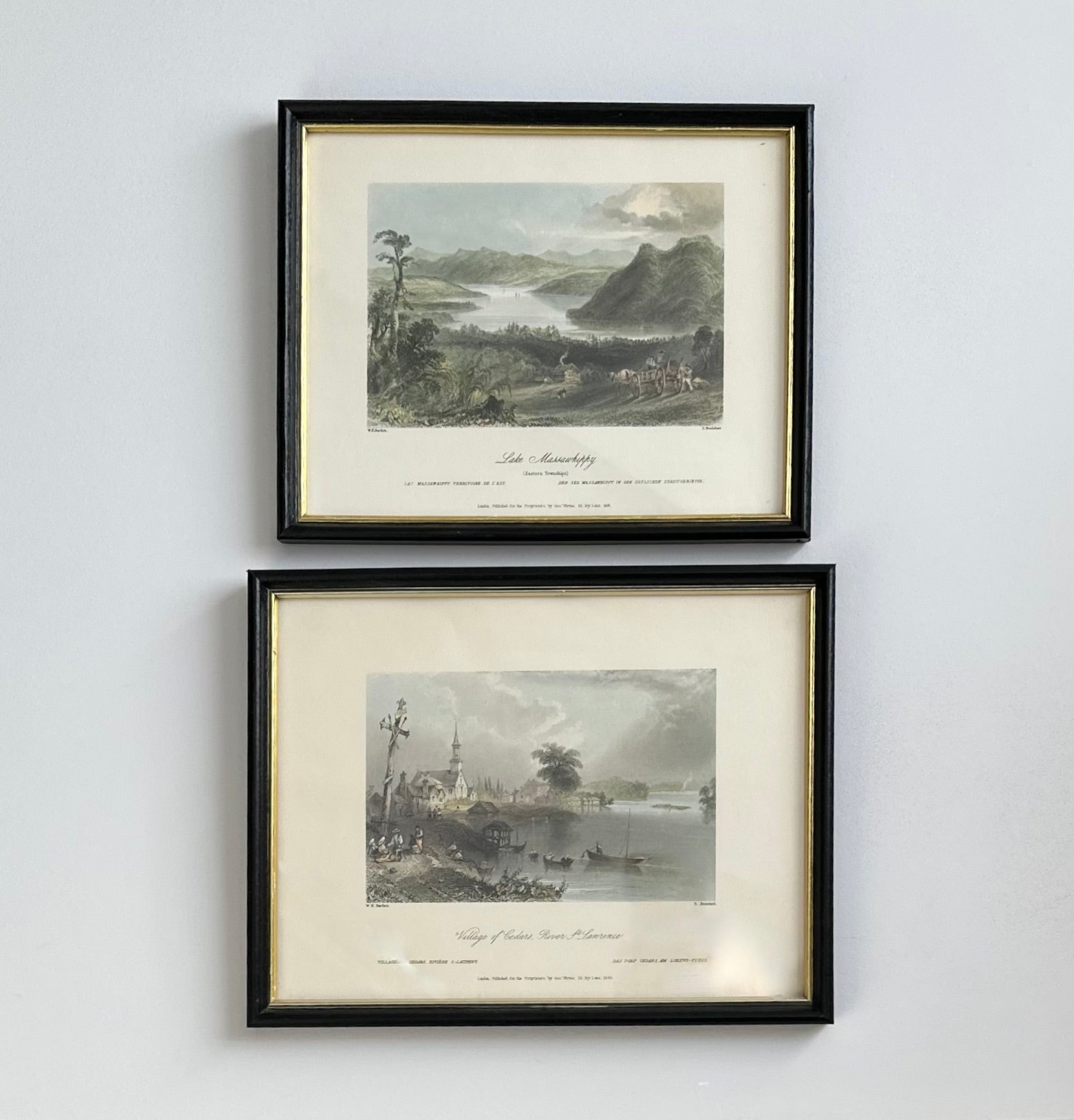 Vintage Framed Bartlett Print