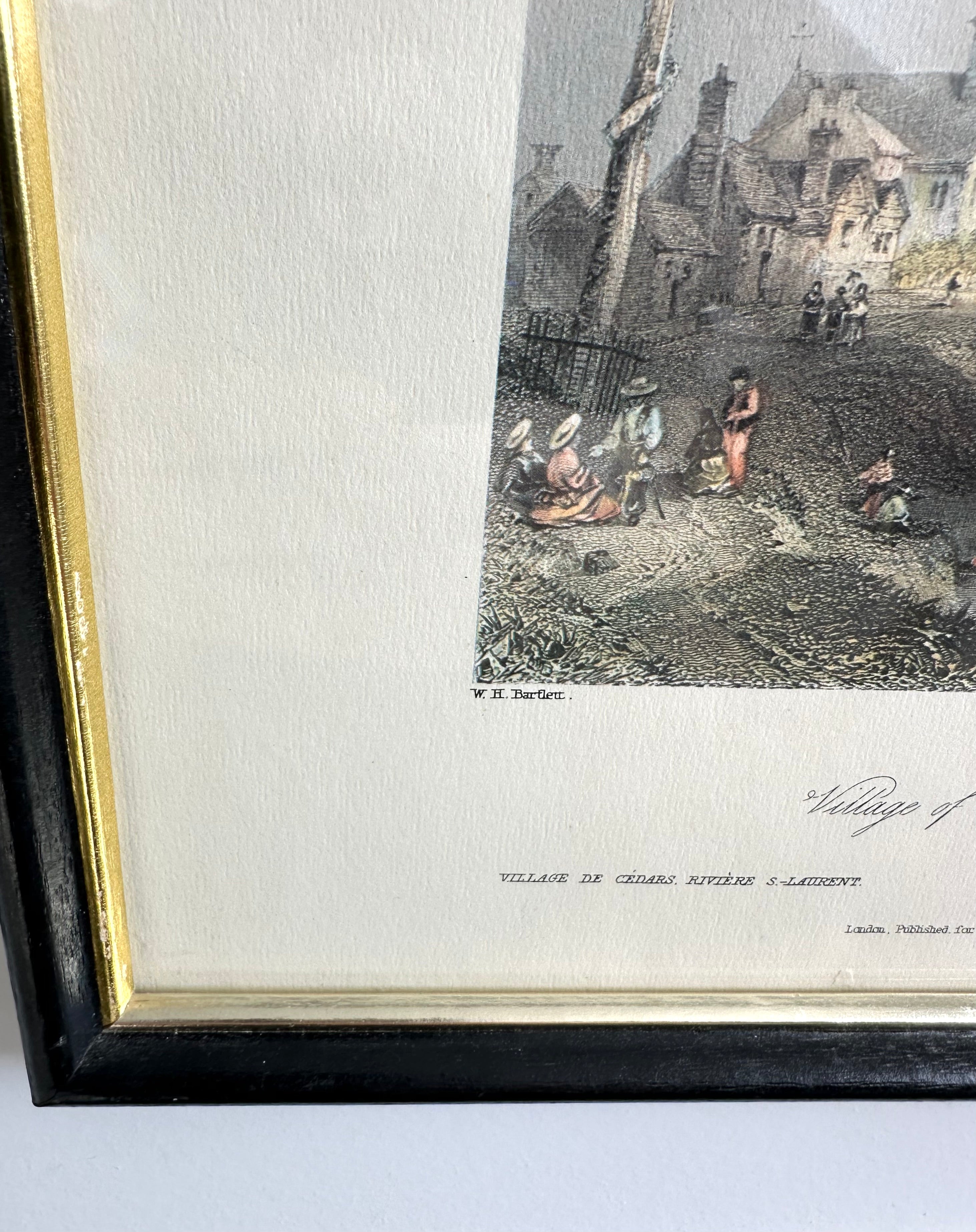Vintage Framed Bartlett Print